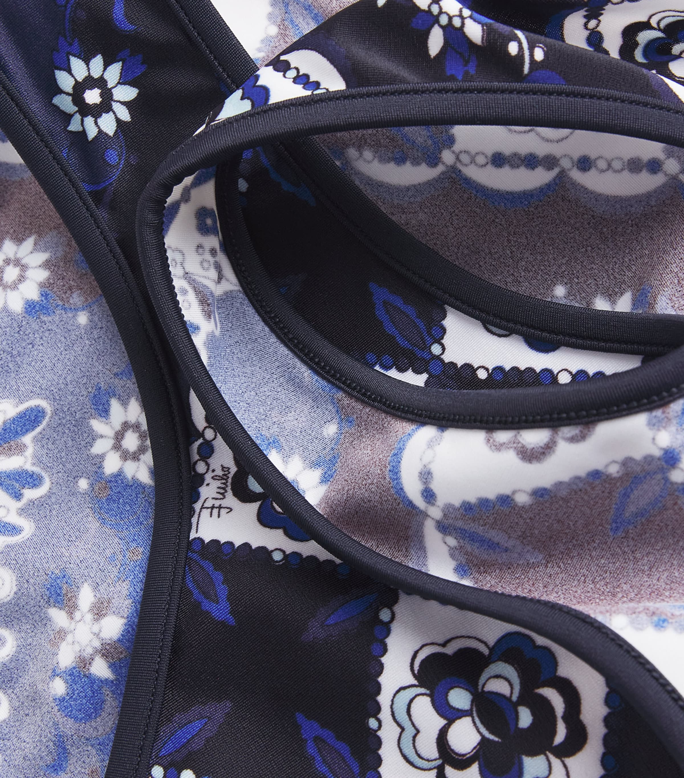 PUCCI Womens Festa Bikini Bottoms Navy Image 4