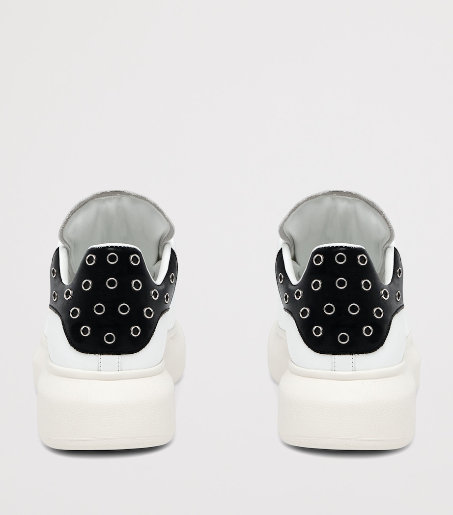 McQueen Leather Eyelet-Detail Oversized Sneakers Image 3