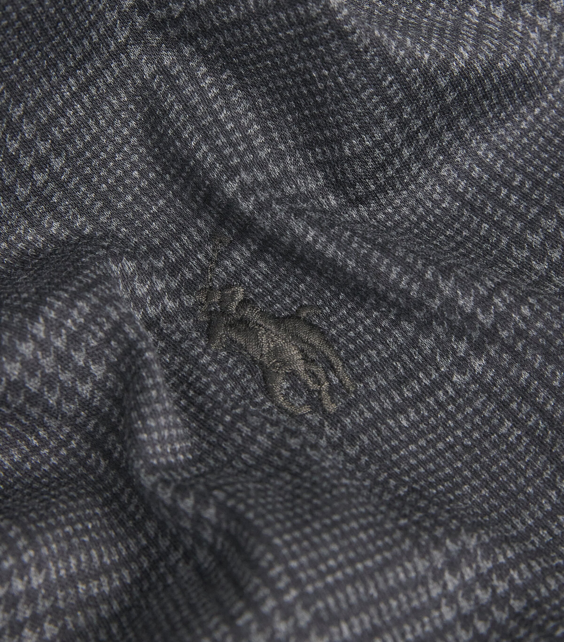 Cotton Glen Plaid Polo Shirt GREY Image 5