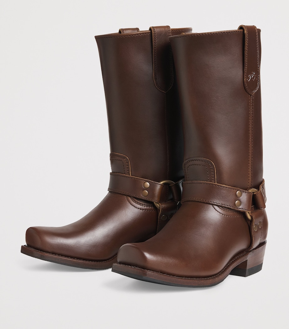 Leather Harness Western Boots BIRCH Image 2