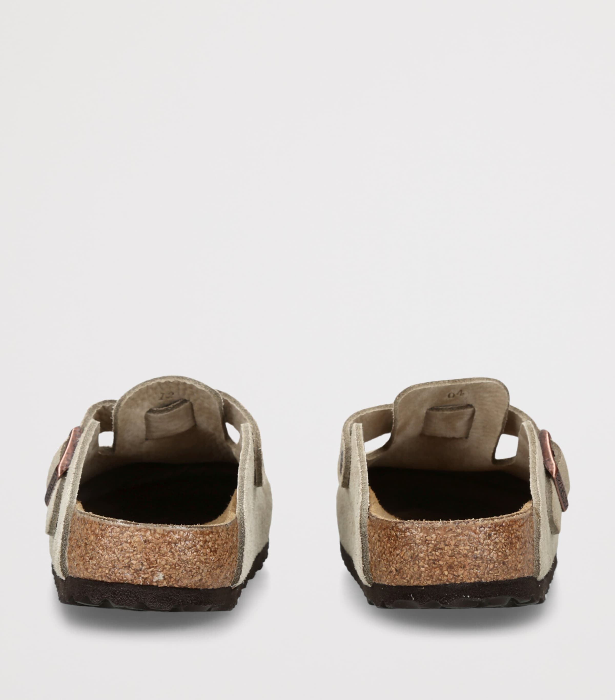 Suede Boston Clogs TAUPE Image 2