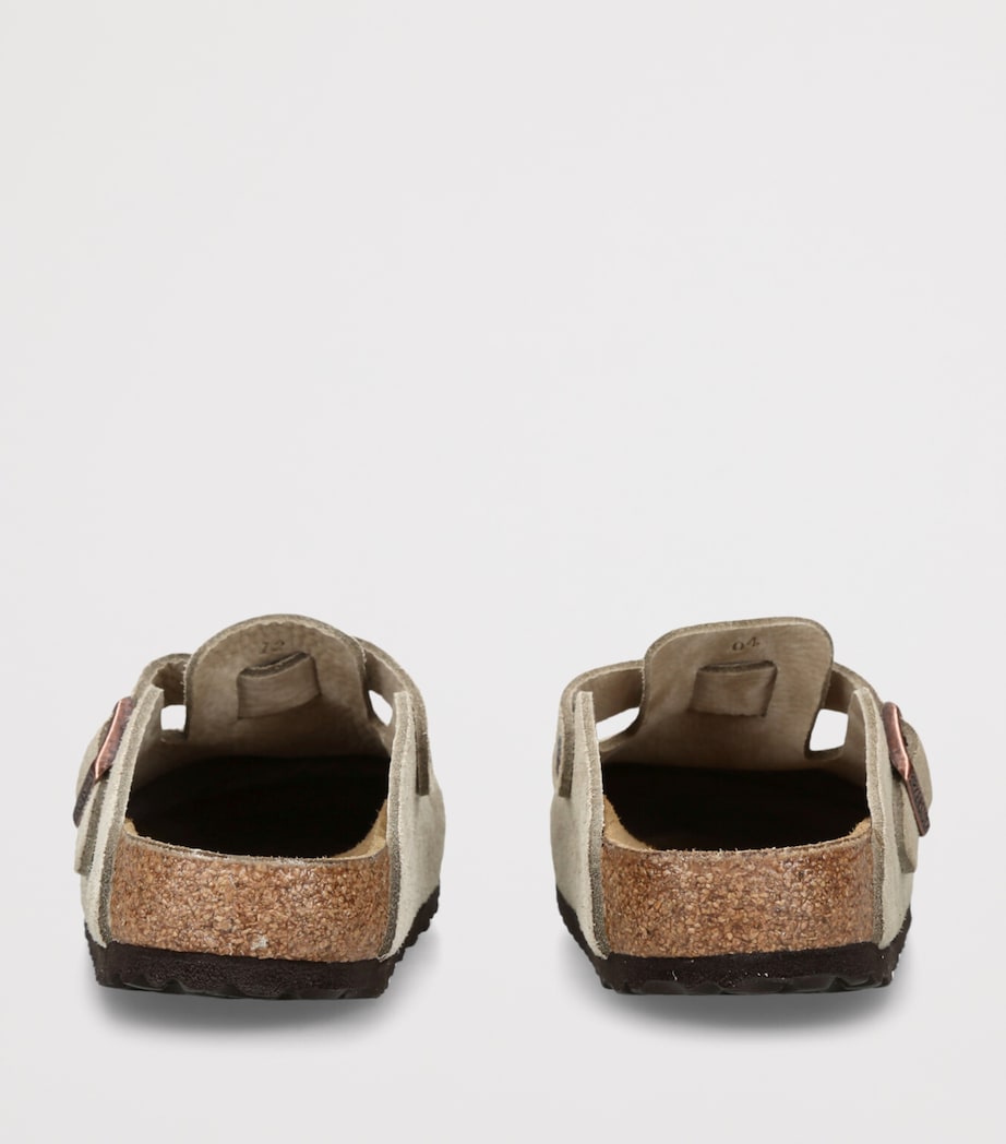 Suede Boston Clogs TAUPE Image 2