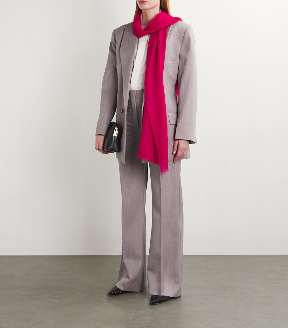 Cashmere Scarf C22 FUCSIA Image 2