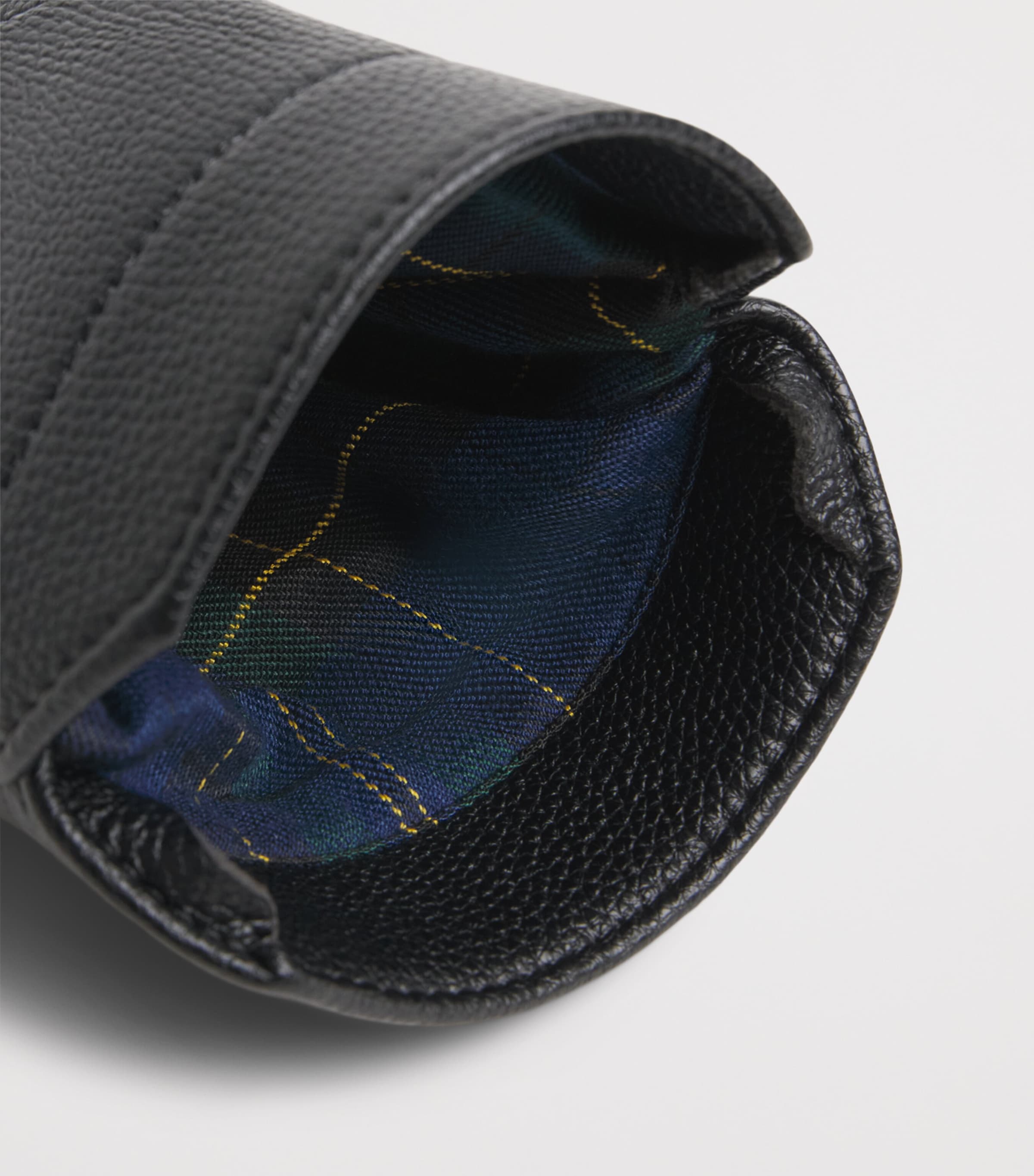 Alba Mens Leather Vintage Driver Headcover Black Image 3