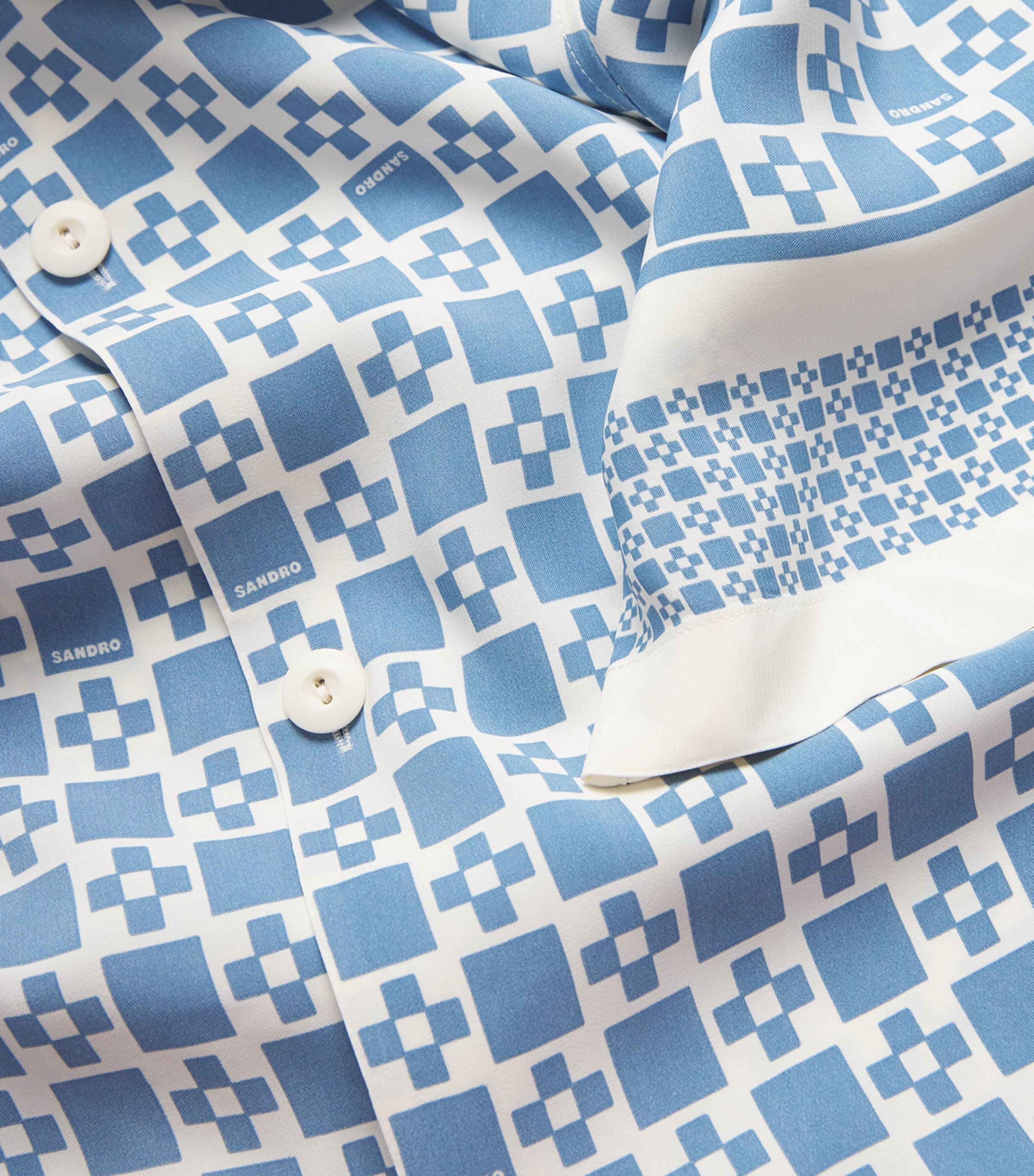 Printed Short-Sleeve Shirt BLUE SKY Image 5