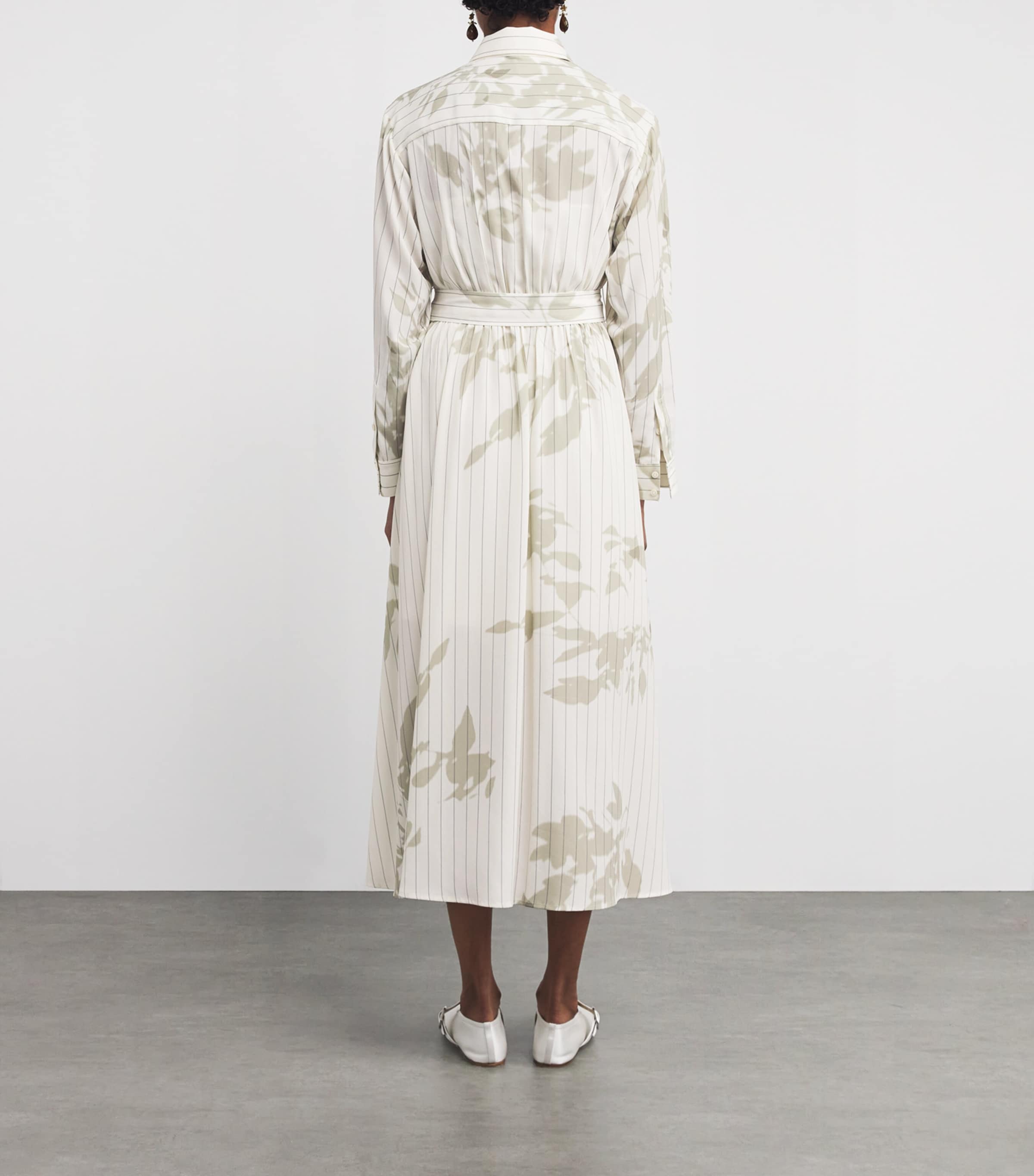 Printed Midi Dress CREAM Image 3
