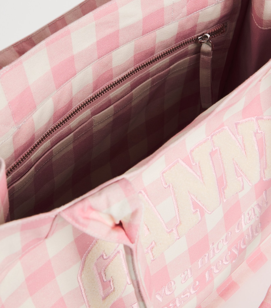 Large Cotton Easy Shopper Tote Bag 038 BLEACHED MAUVE Image 4