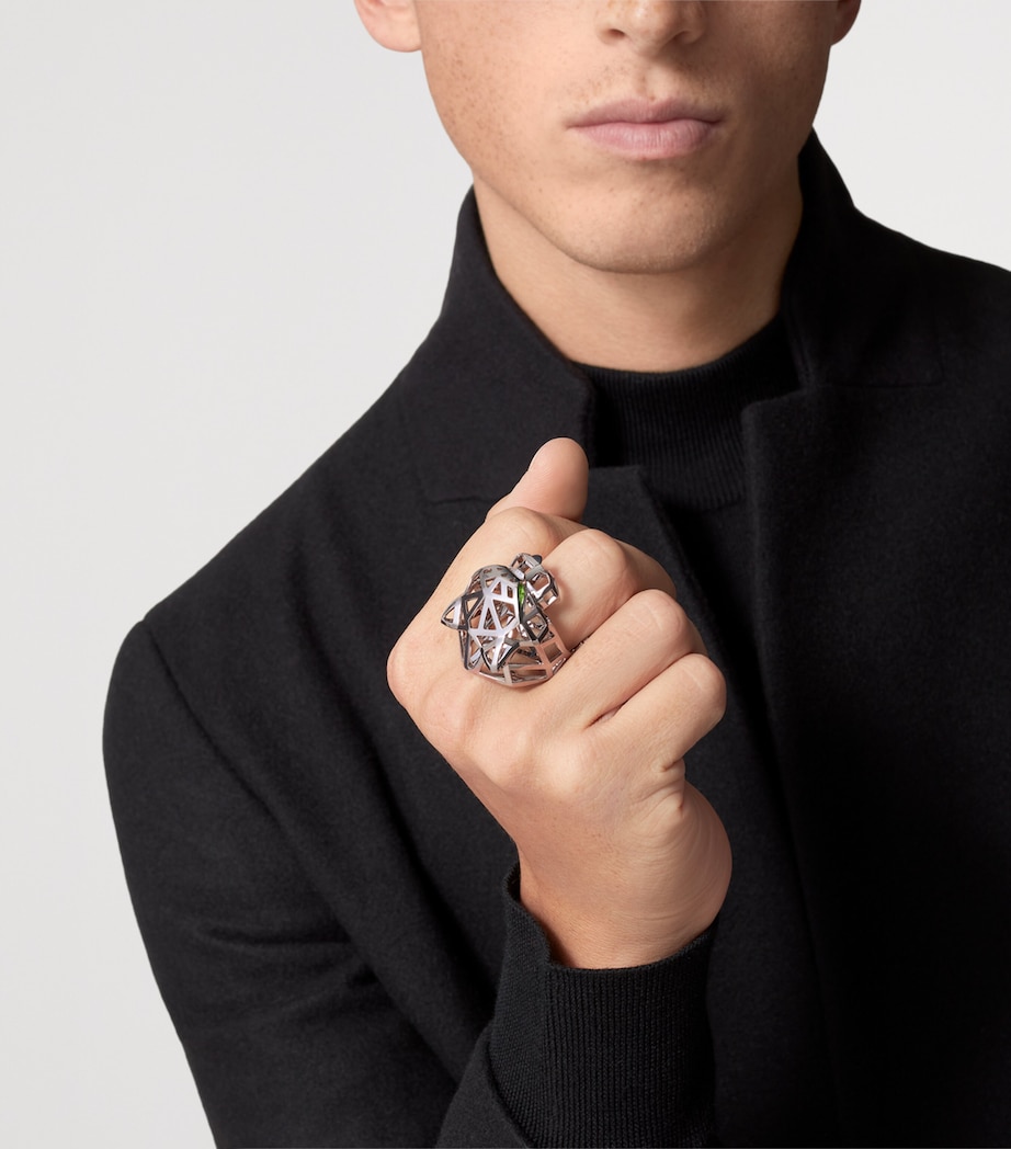 Cartier White Gold, Tsavorite Garnet and Onyx Panthère de Cartier Ring White Gold Image 3
