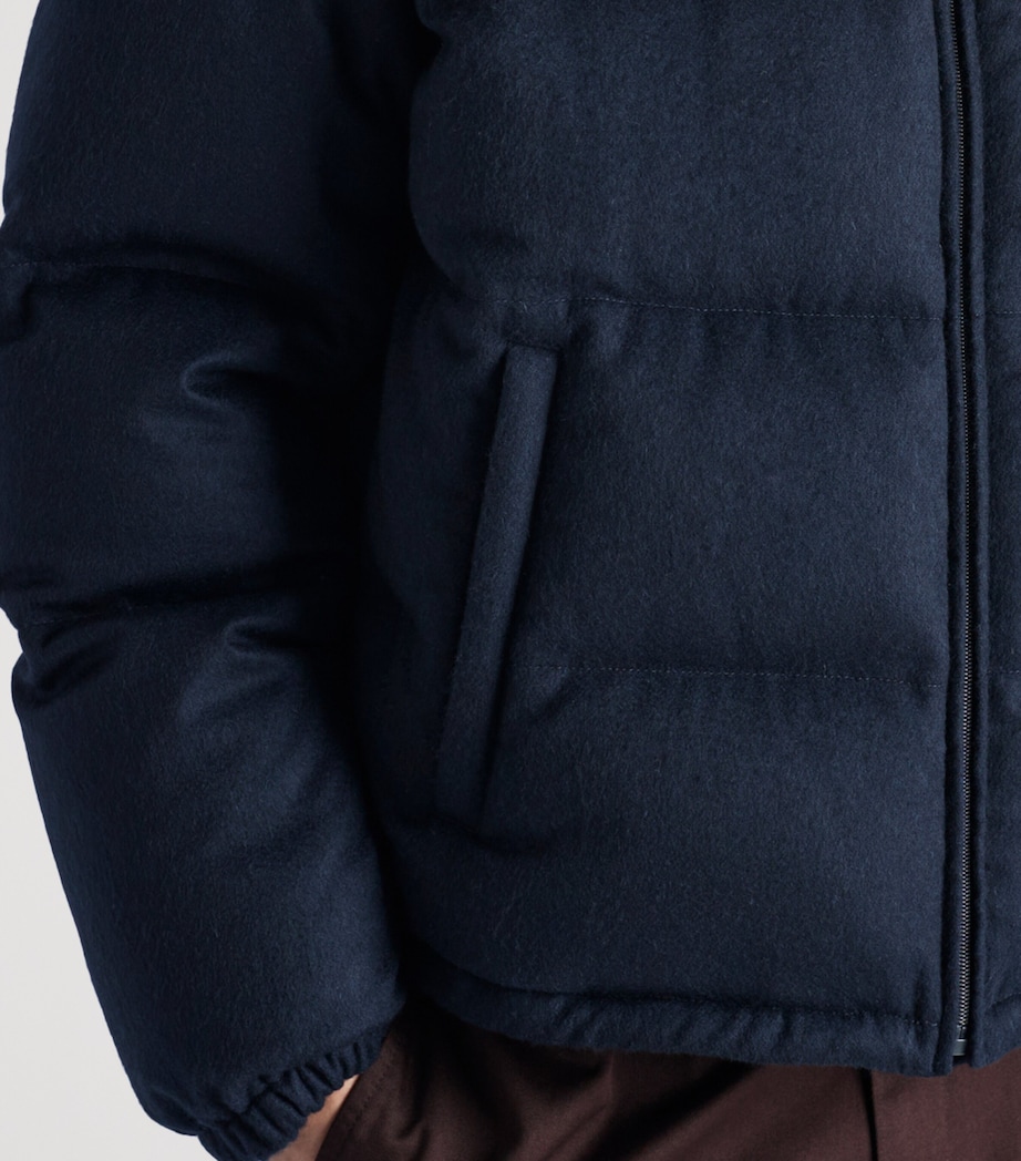 Cashmere Logo Puffer Jacket F0008 Image 6