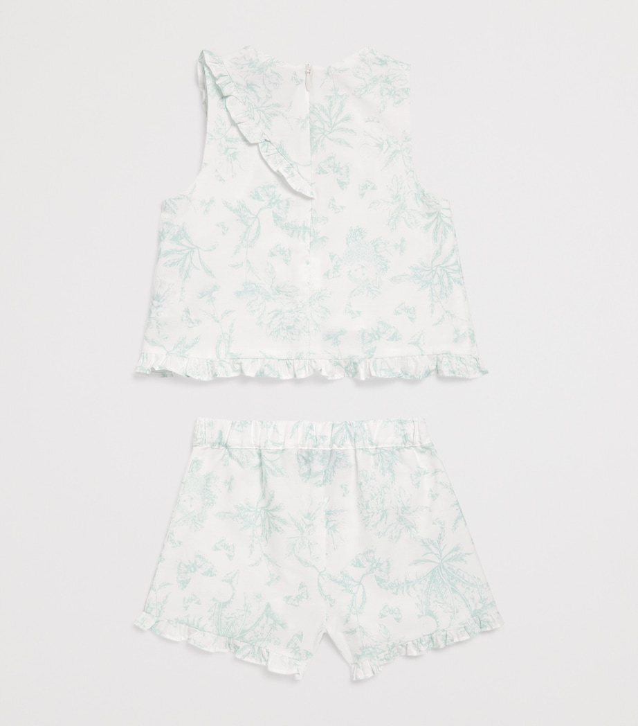 Toile Print Top and Shorts Set (3 Months – 4 Years) VERT D'EAU Image 2