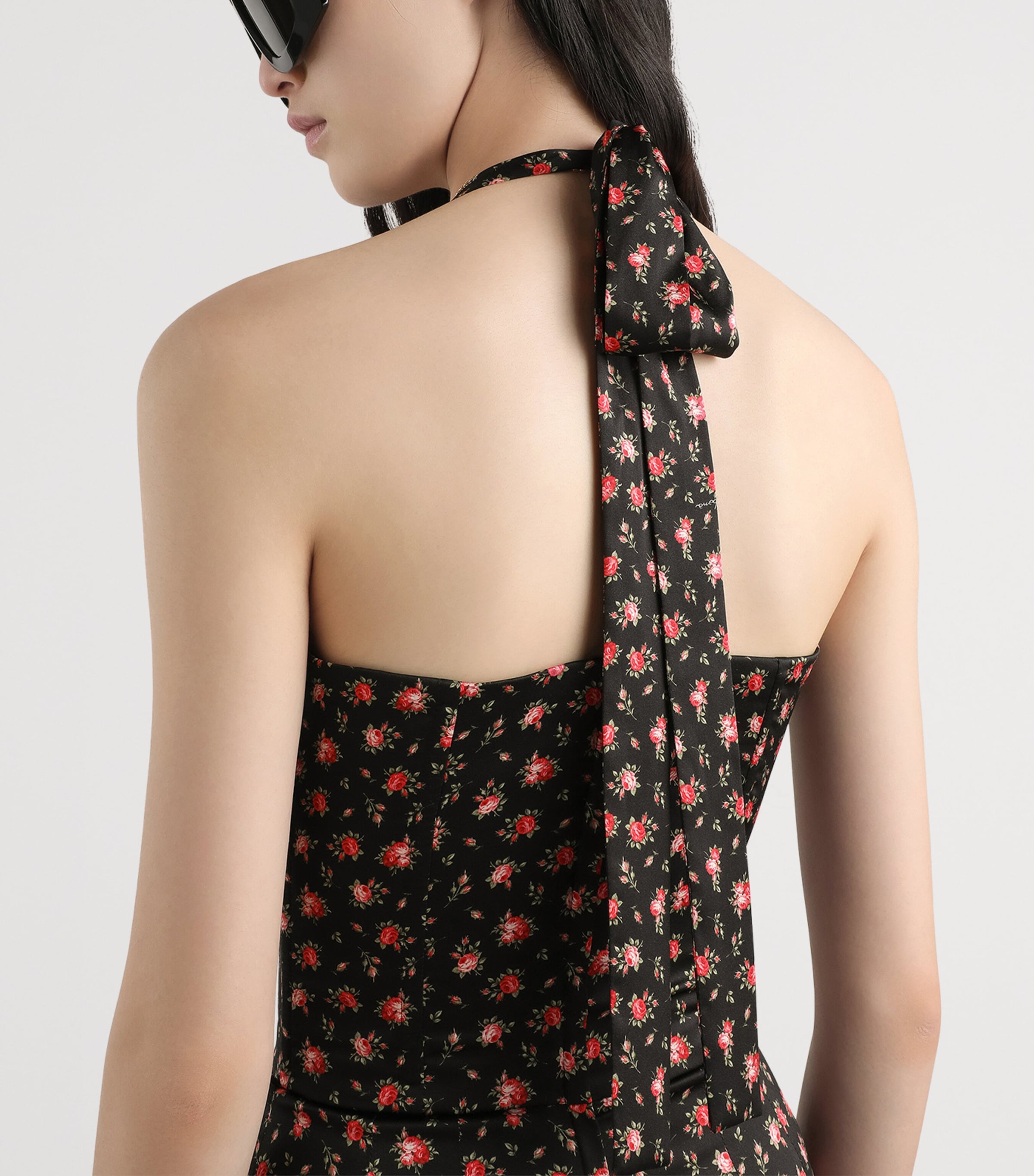 Cotton-Blend Floral Midi Dress HN5XJ-ROSE Image 5