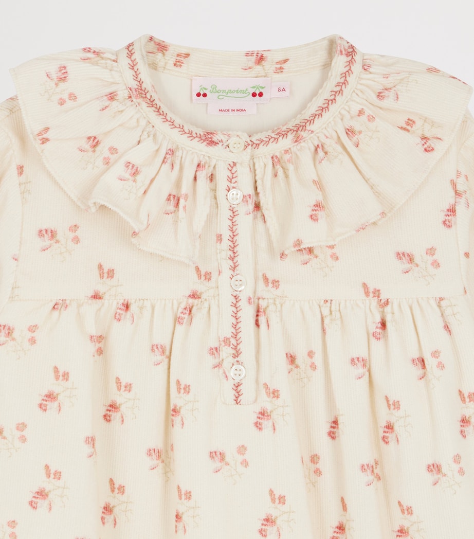 Corduroy Printed Dress (4-8 Years) FL ROSE FANE Image 3