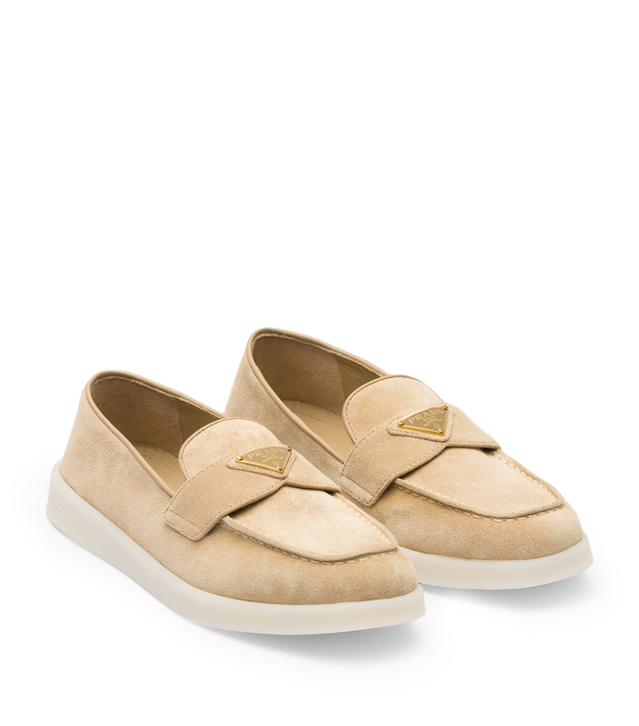 Suede Triangle Loafers F0379 Image 2