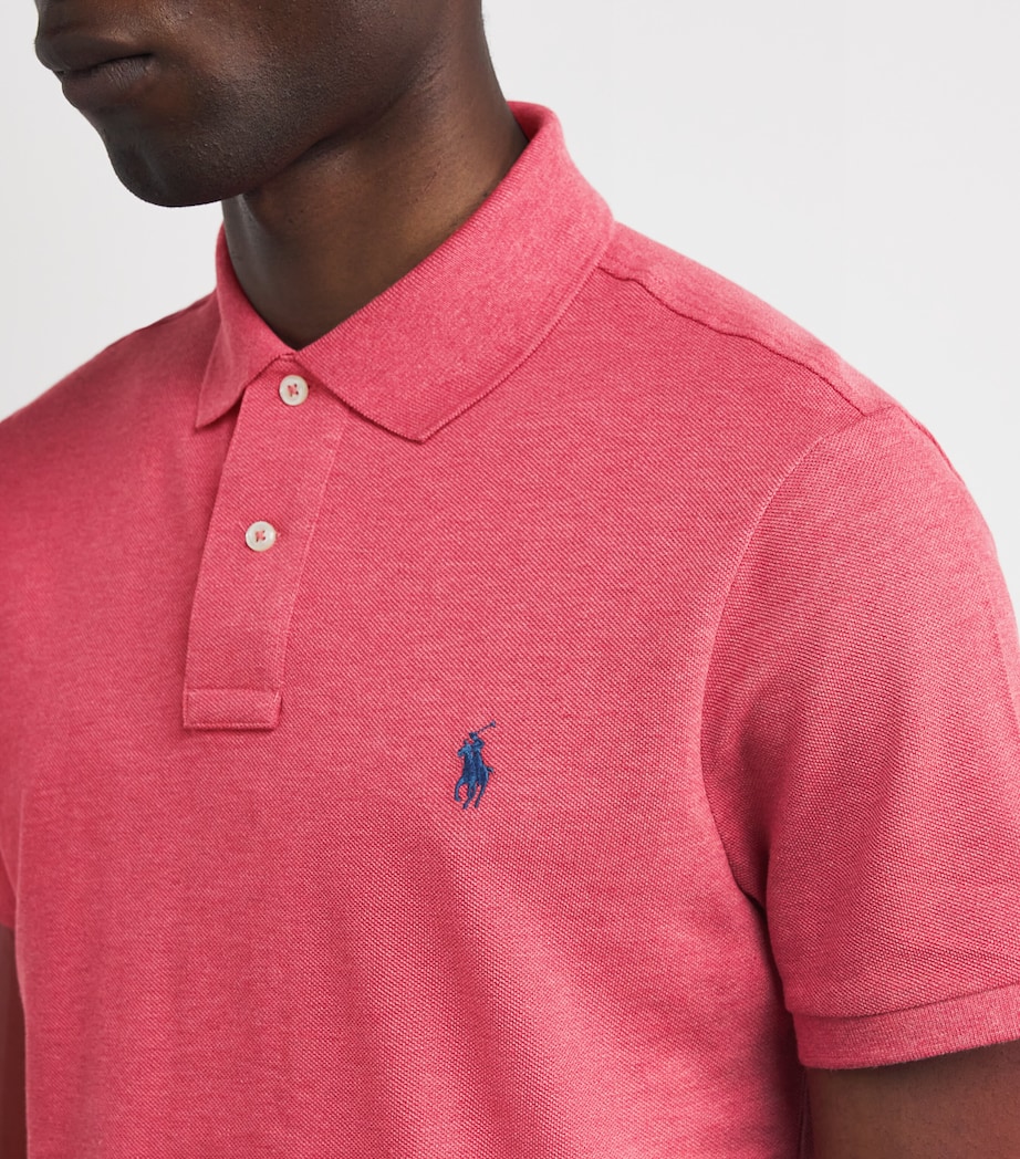 Cotton Polo Shirt RED Image 6