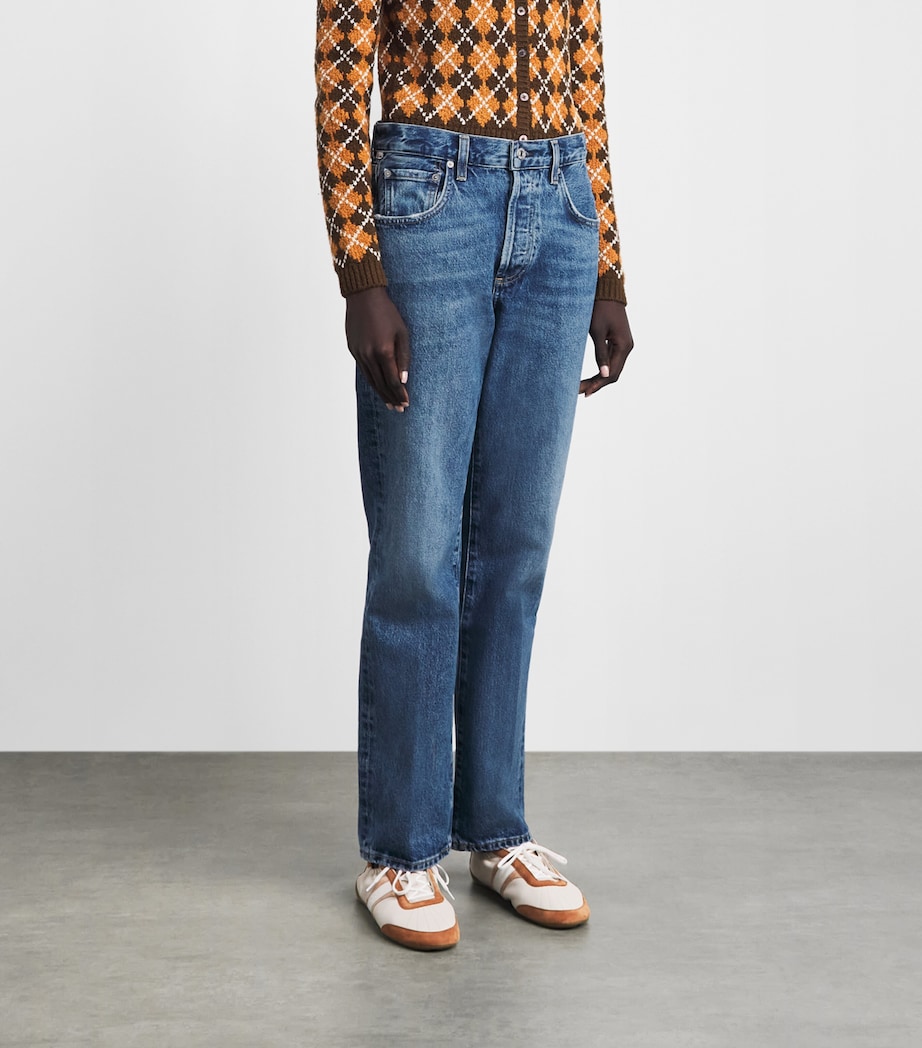 Citizens of Humanity Womens '90s French High-Rise Straight Jeans Pastis (indigo) Image 4