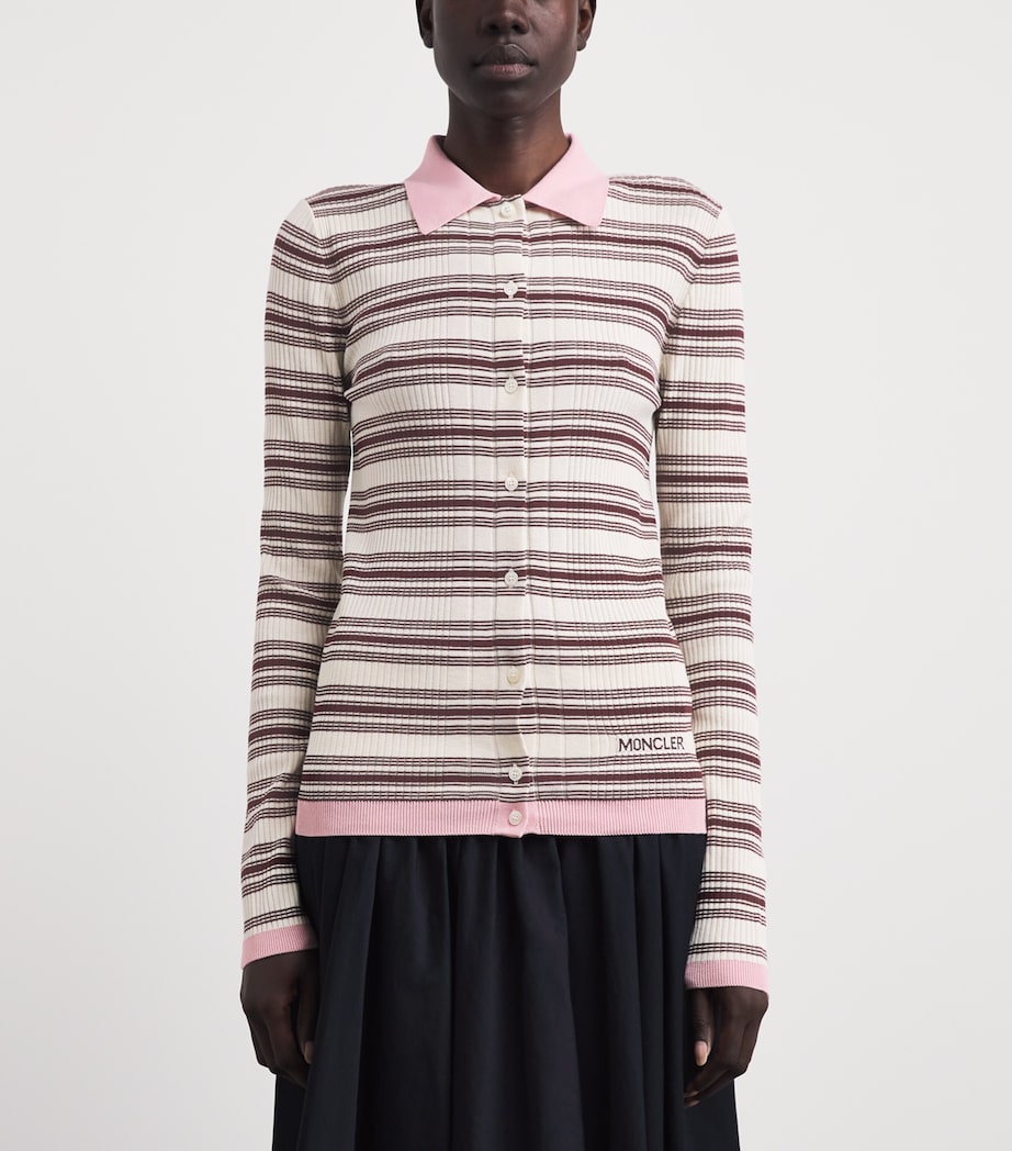 Moncler Womens Cotton Polo Sweater Image 4