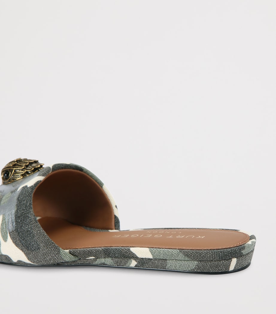Kurt Geiger London Camouflage Kensington Sandals Green Oth Image 4