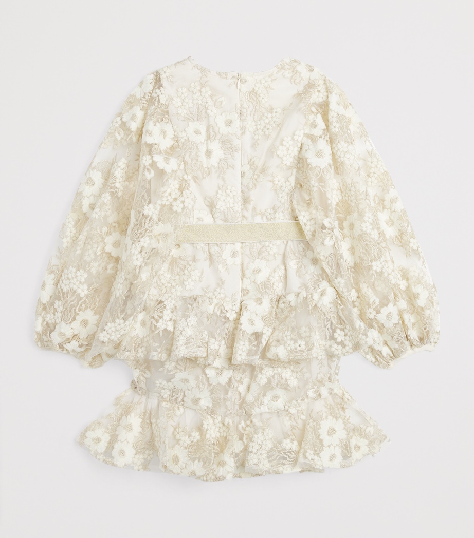 Embroidered Dorothy Dress (3-16 Years) CREME/GOLD Image 2