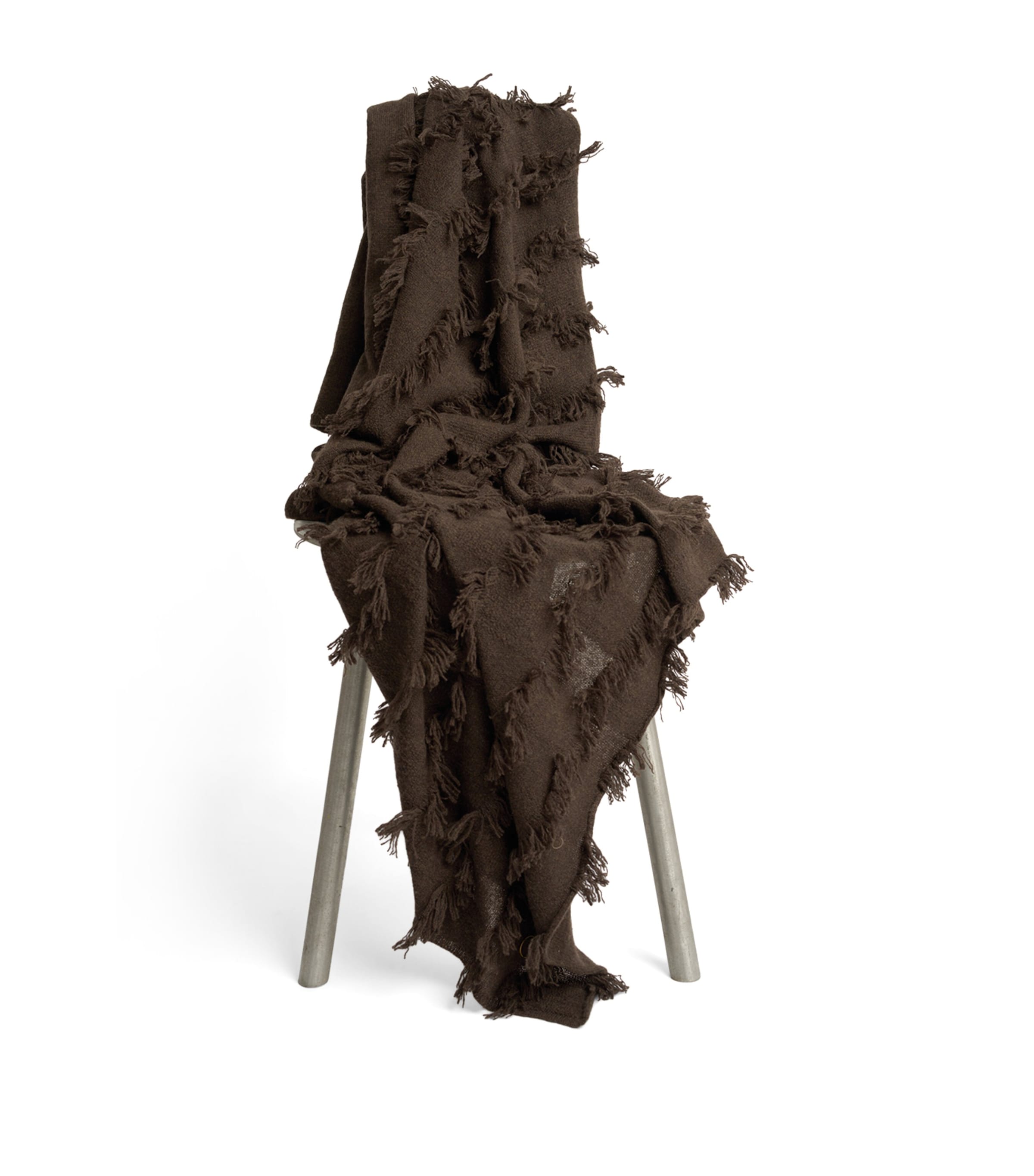 Cashmere Seren Throw (180cm x 120cm) CHOCOLATE Image 2