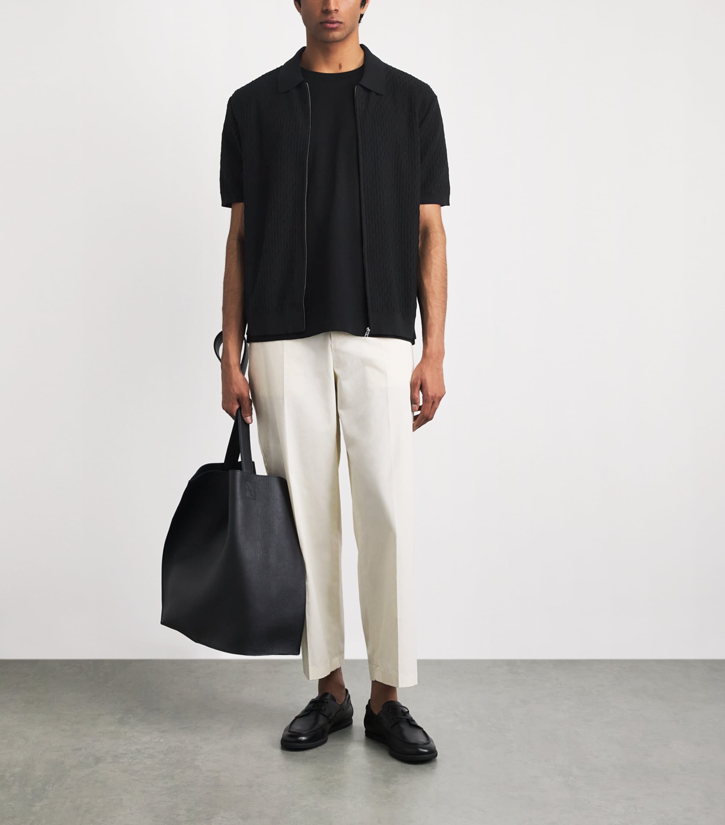 NN.07 Mens Organic Cotton Gustav Cardigan Black Image 2