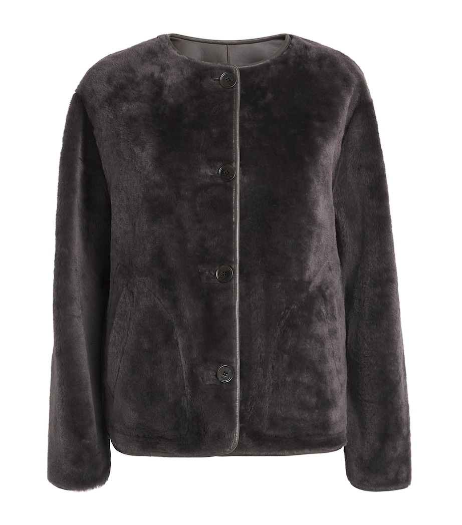 Shearling-Lambskin Reversible Lucine Jacket SOIL Image 1
