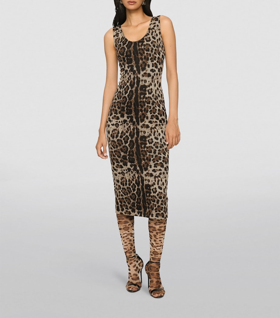 Leopard Print Midi Dress S8350-JACQU Image 2