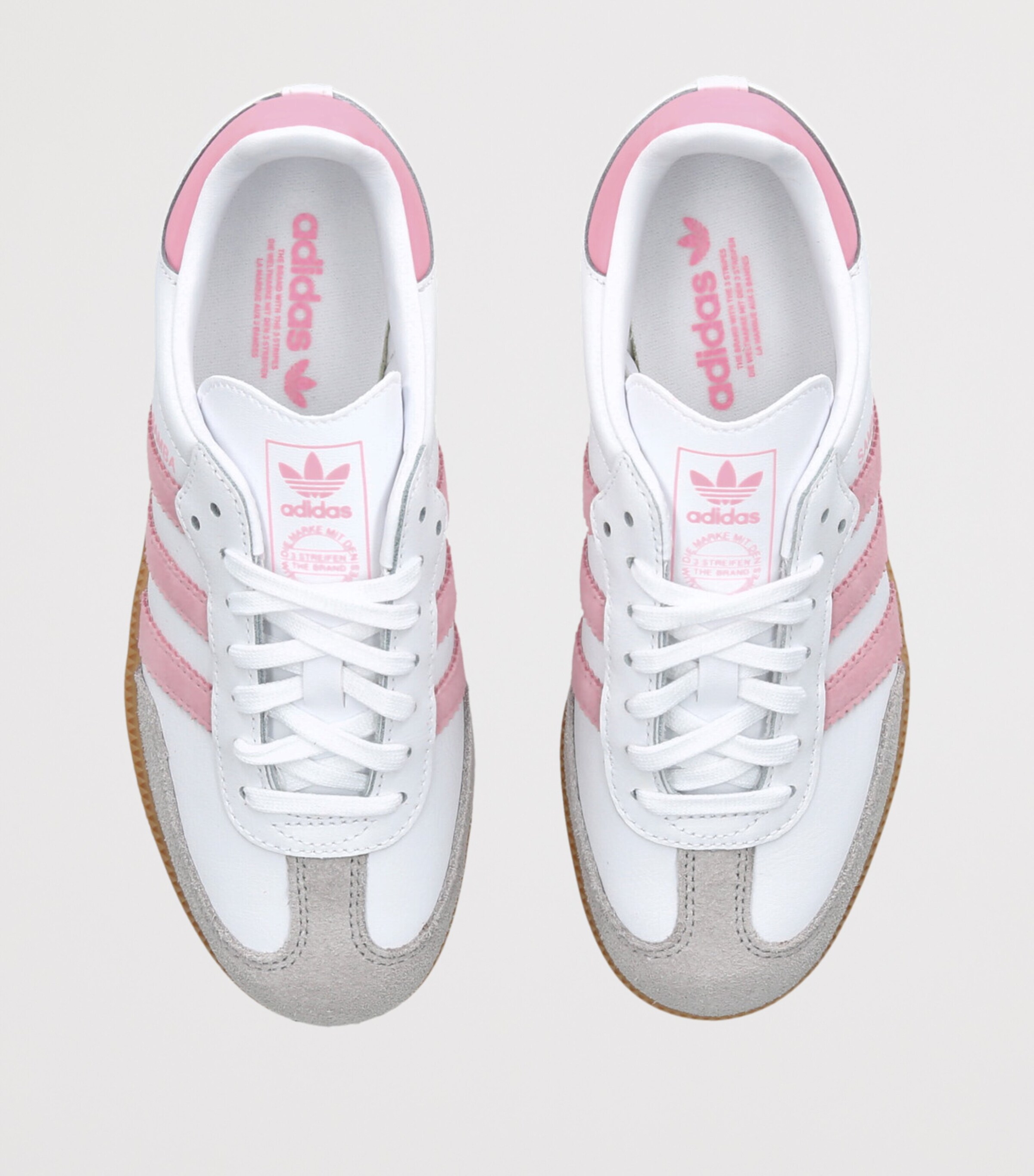 adidas Kids Leather Samba OG Sneakers White/oth Image 4