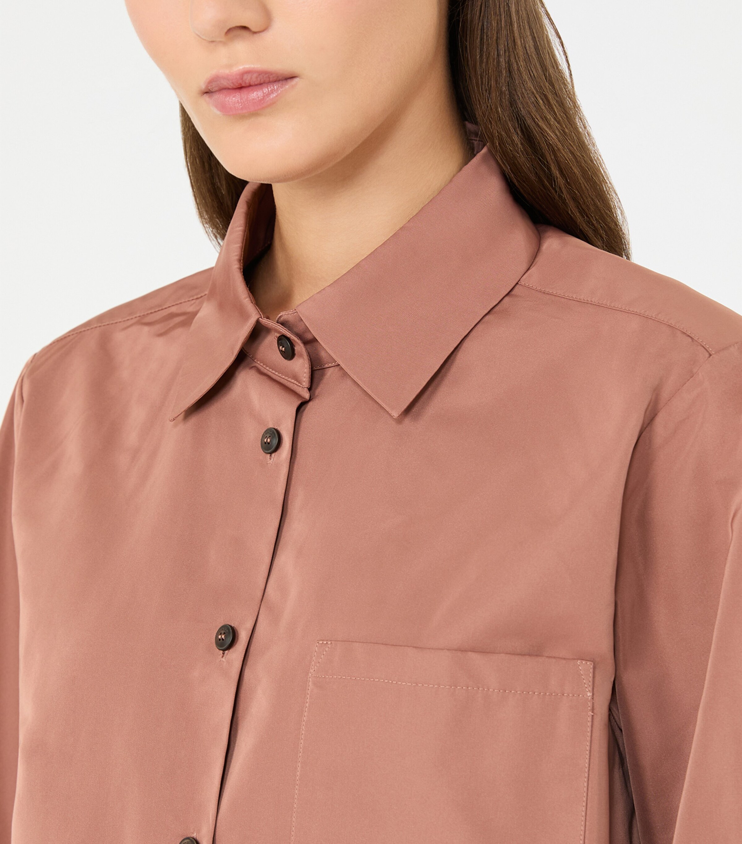 Max Mara Womens Long-Sleeve Shirt Antique Rose Image 5