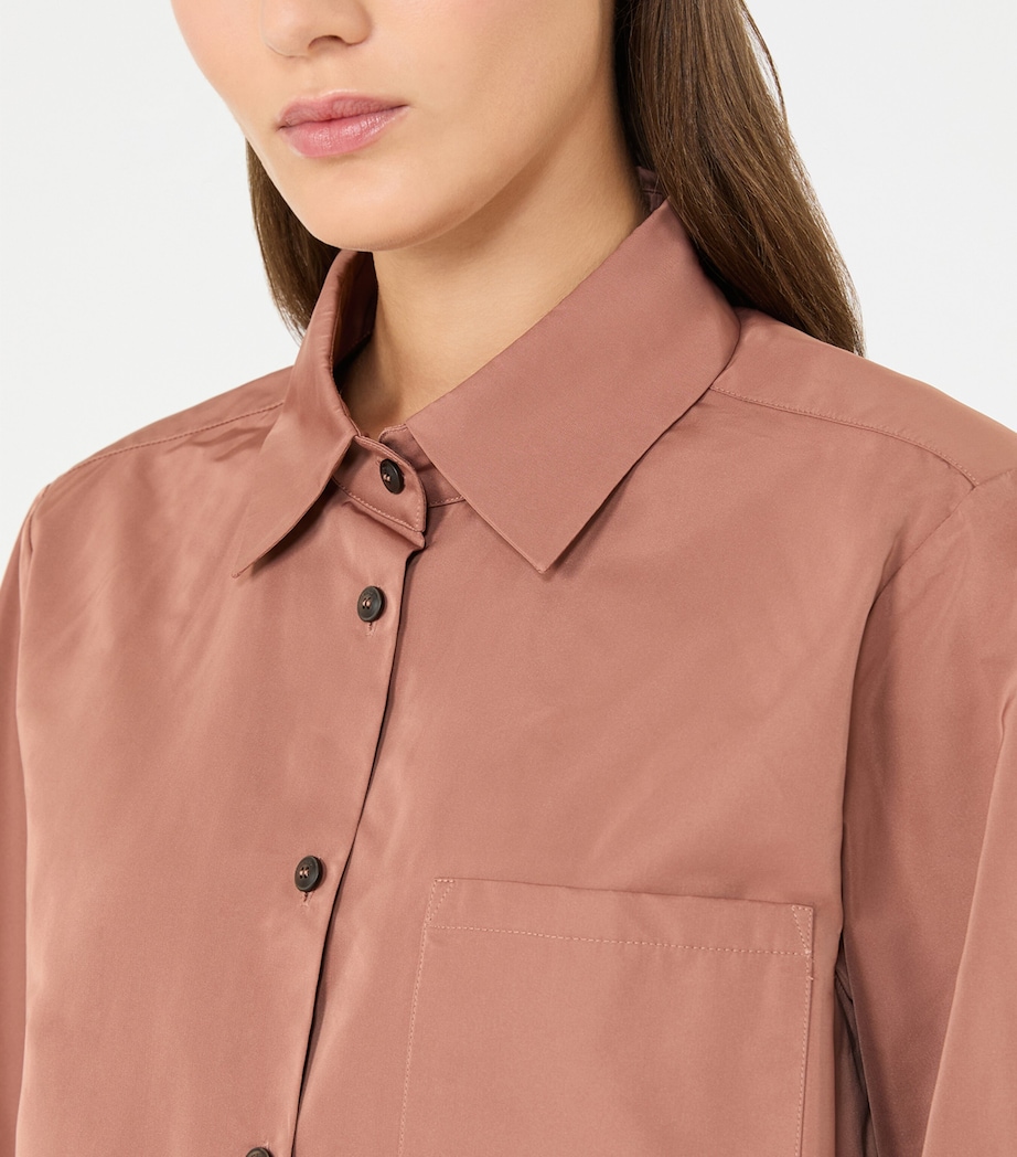 Max Mara Womens Long-Sleeve Shirt Antique Rose Image 5