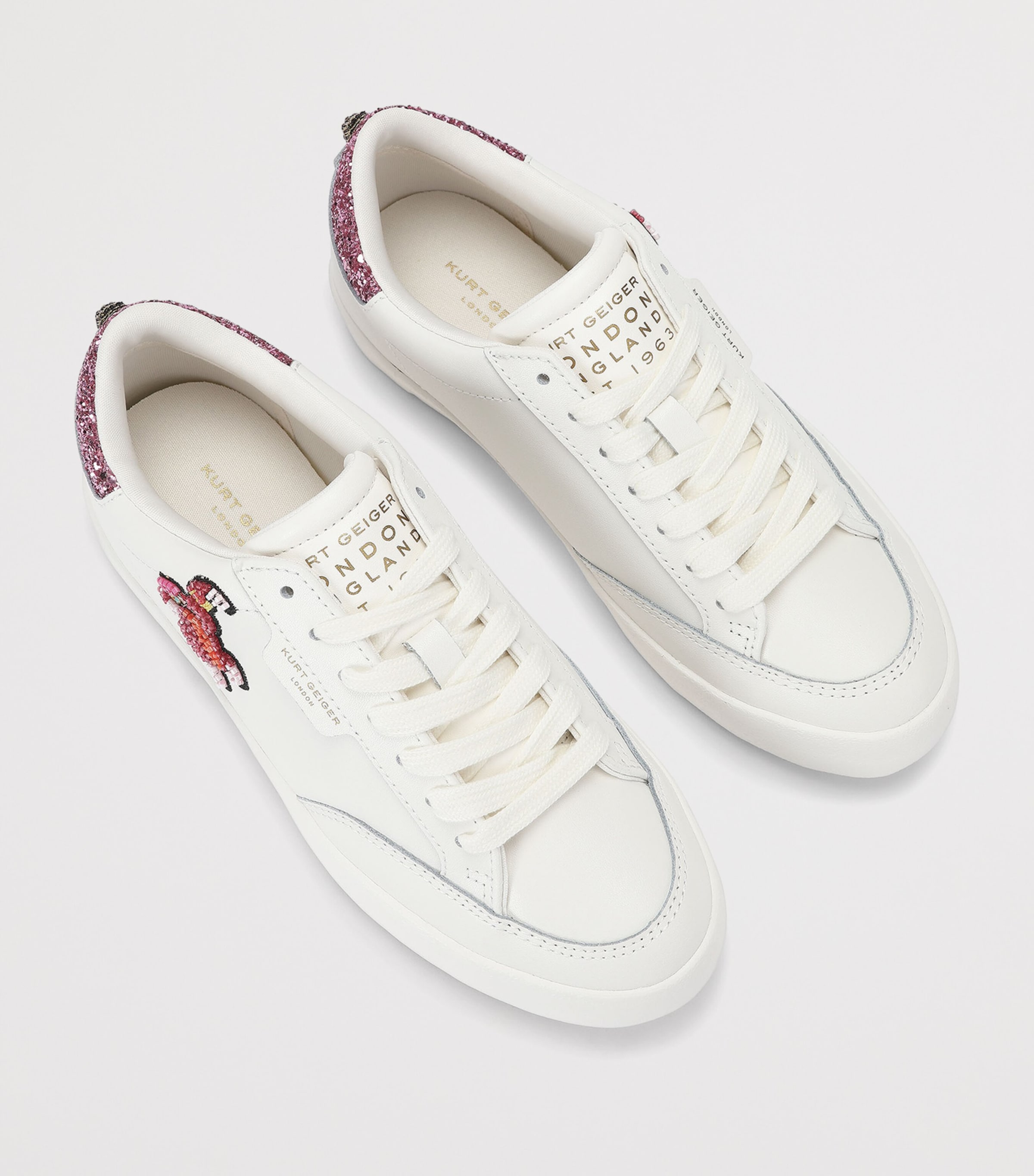 Kurt Geiger London Leather London Patch Sneakers White/oth Image 4