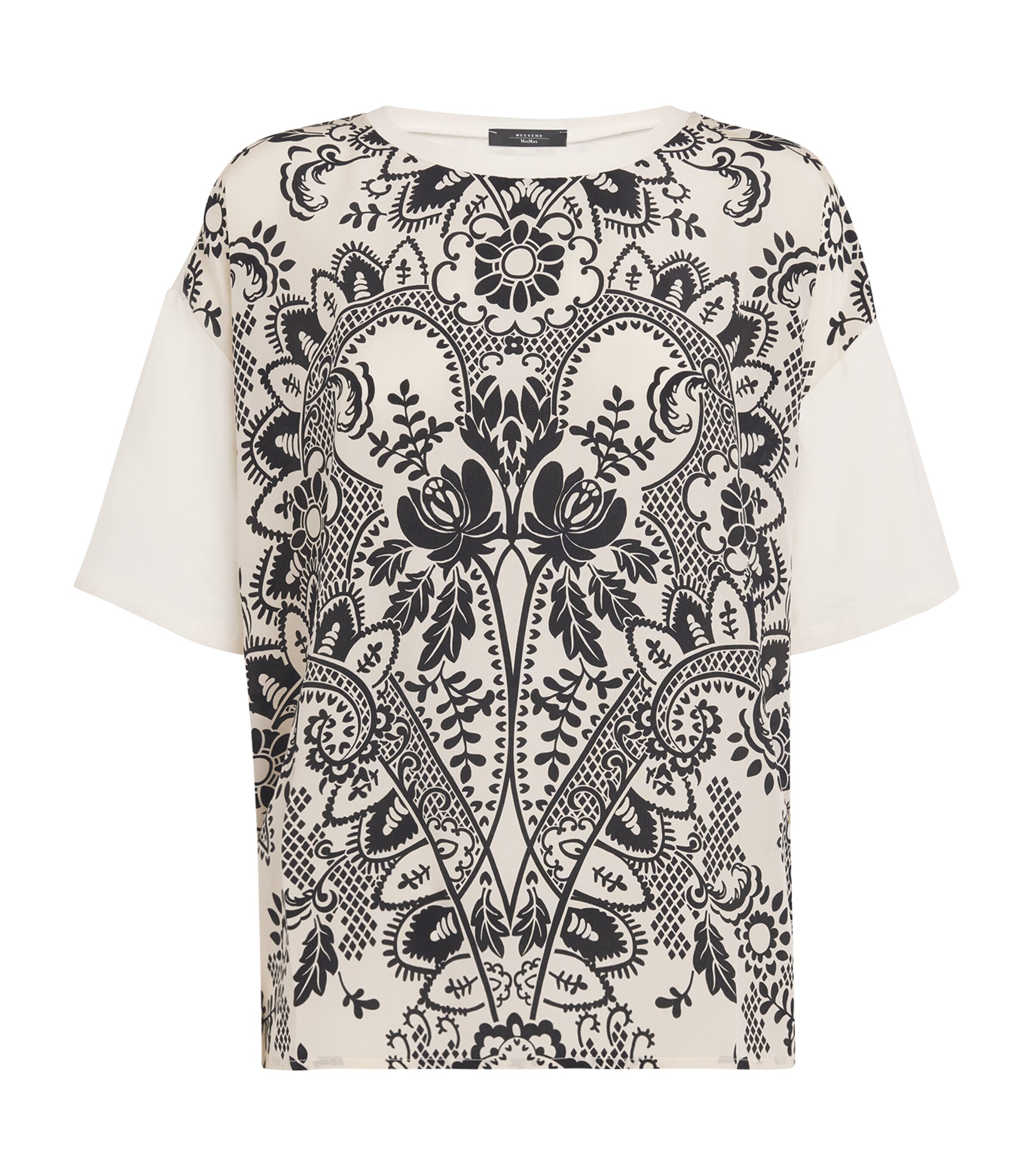 Stretch-Cotton Printed T-Shirt IVORY Image 1