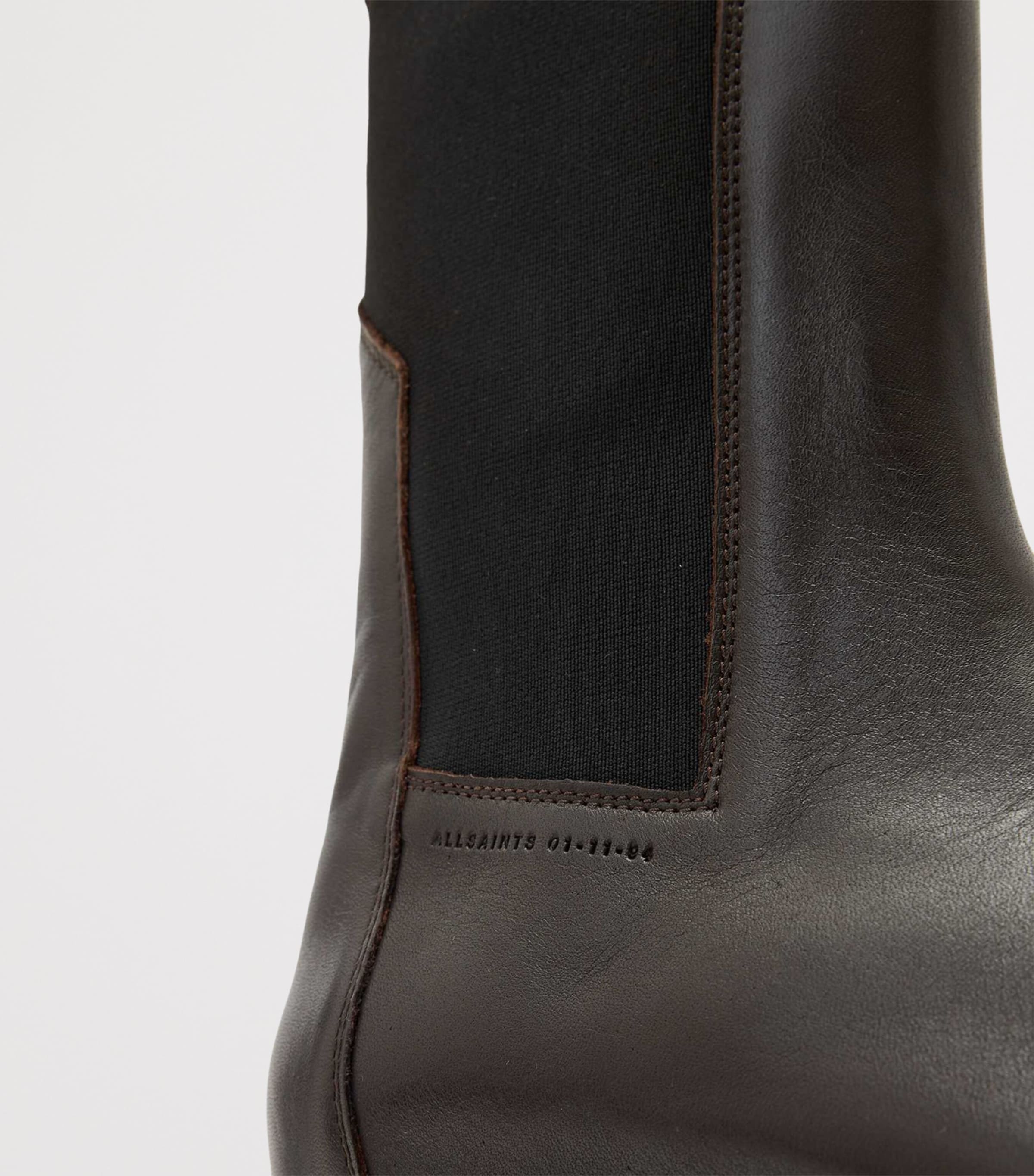 Leather Hallie Chelsea Boots BROWN Image 5