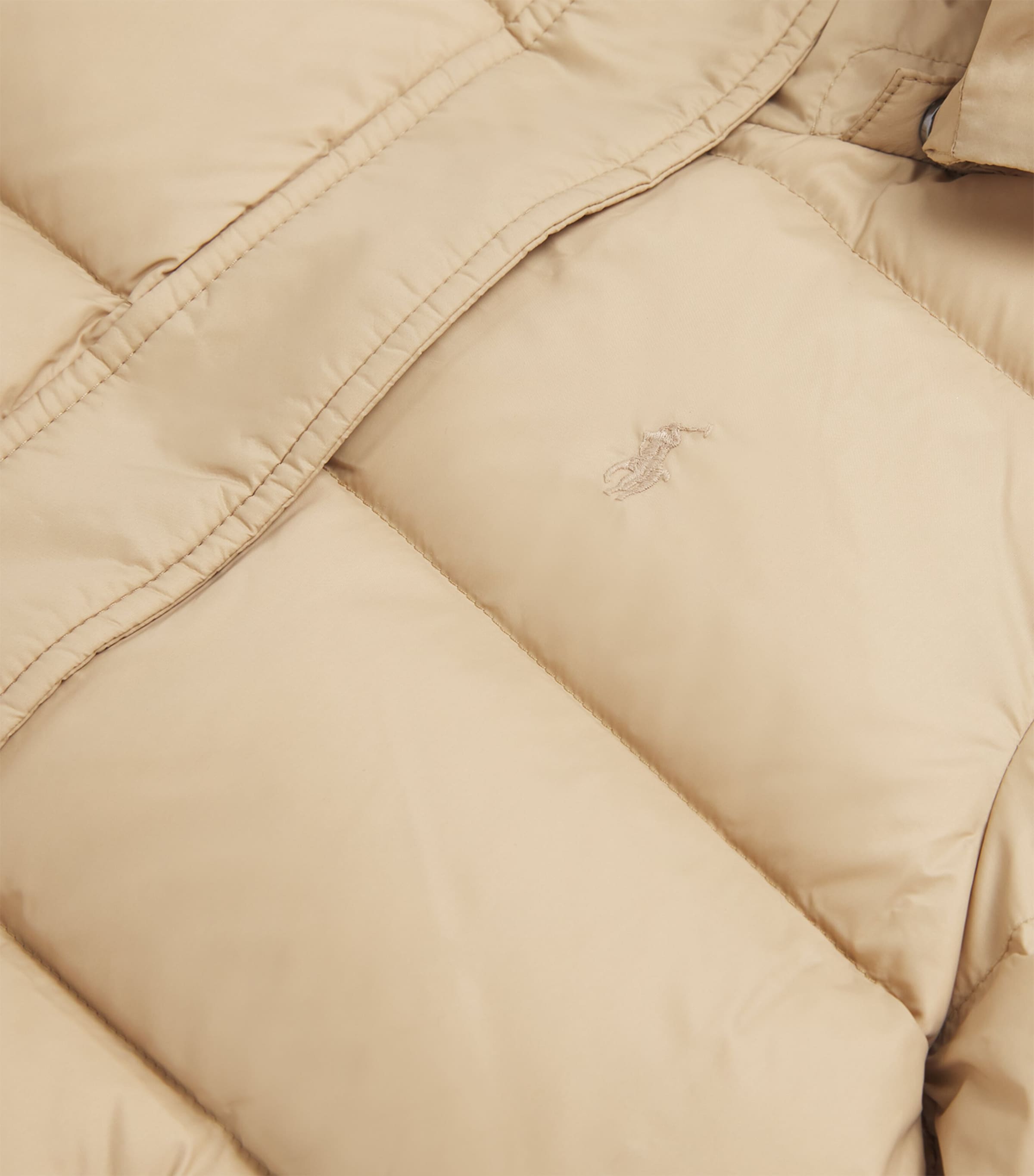 Ralph Lauren Kids Logo Puffer Jacket (7-14 Years) Khaki Image 3