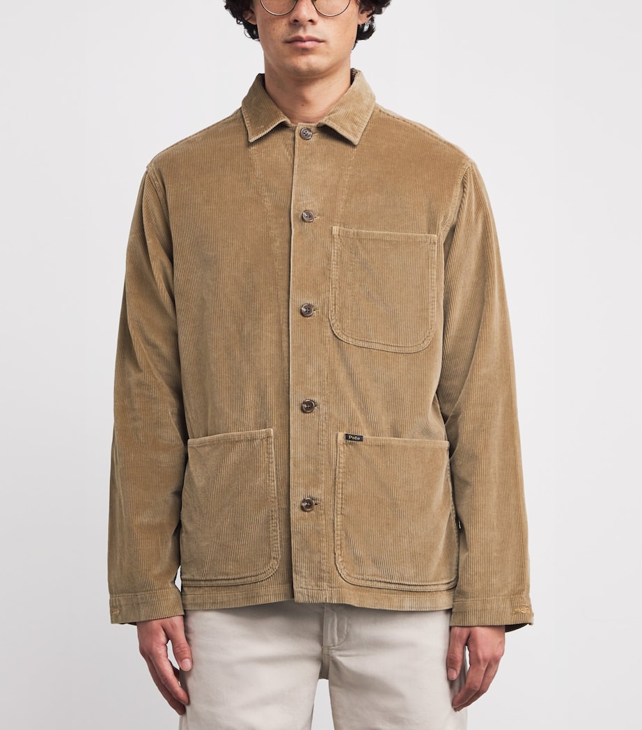 Corduroy Overshirt BEIGE/KHAKI Image 3
