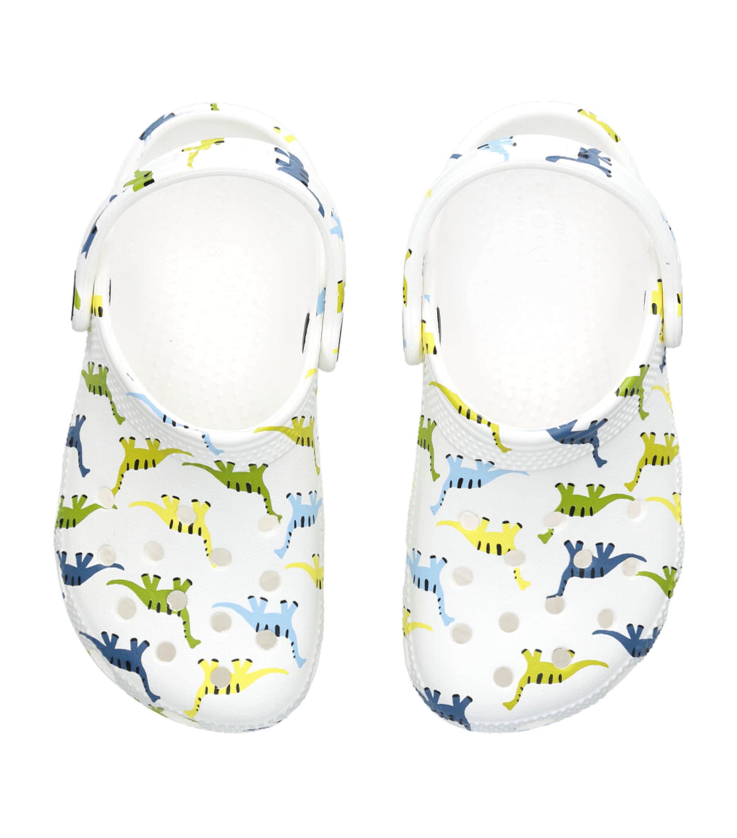 CROCS KIDS White Classic Dinosaur Clogs Harrods UK