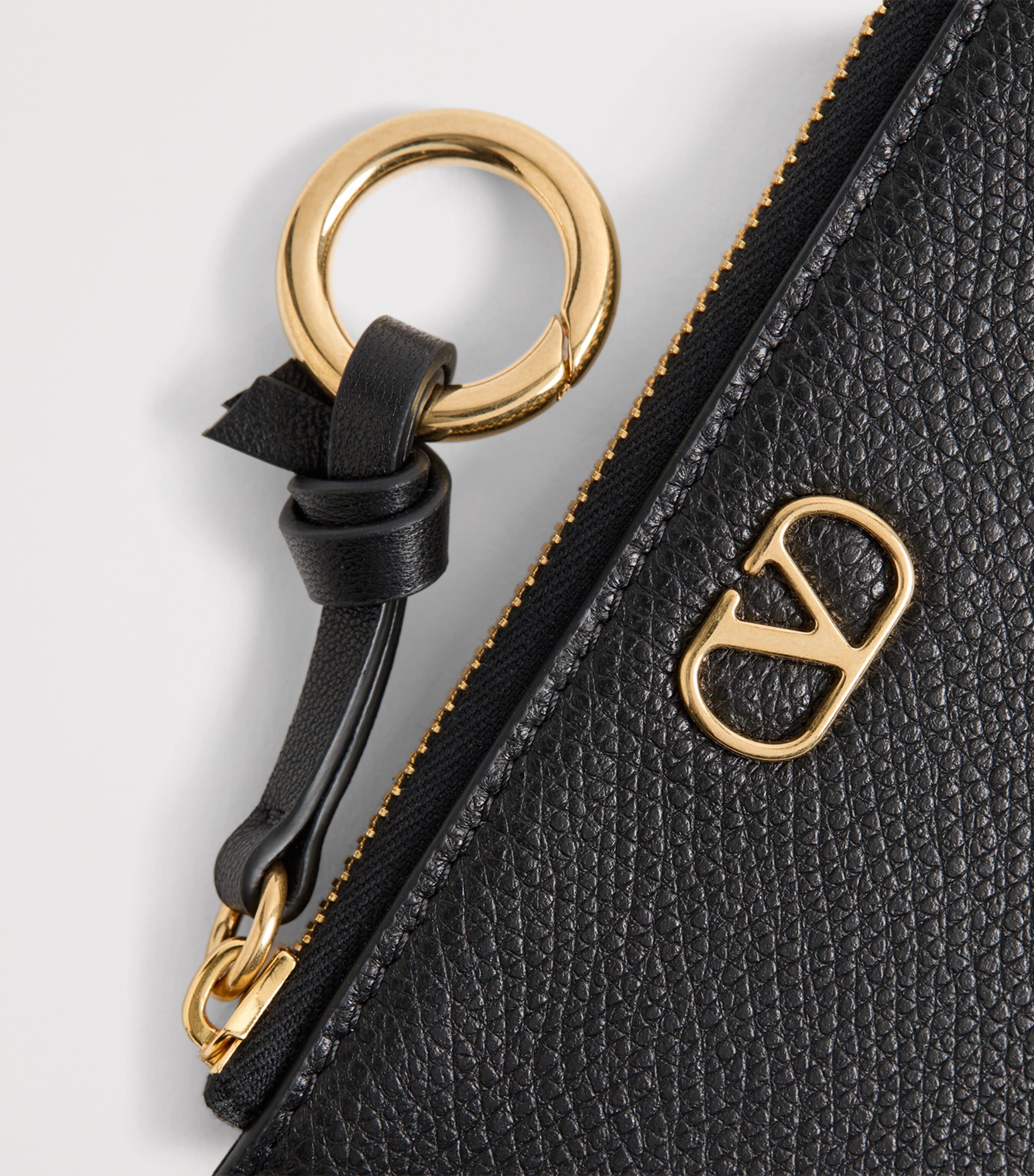 Valentino Garavani Leather VLogo Card Holder Image 5