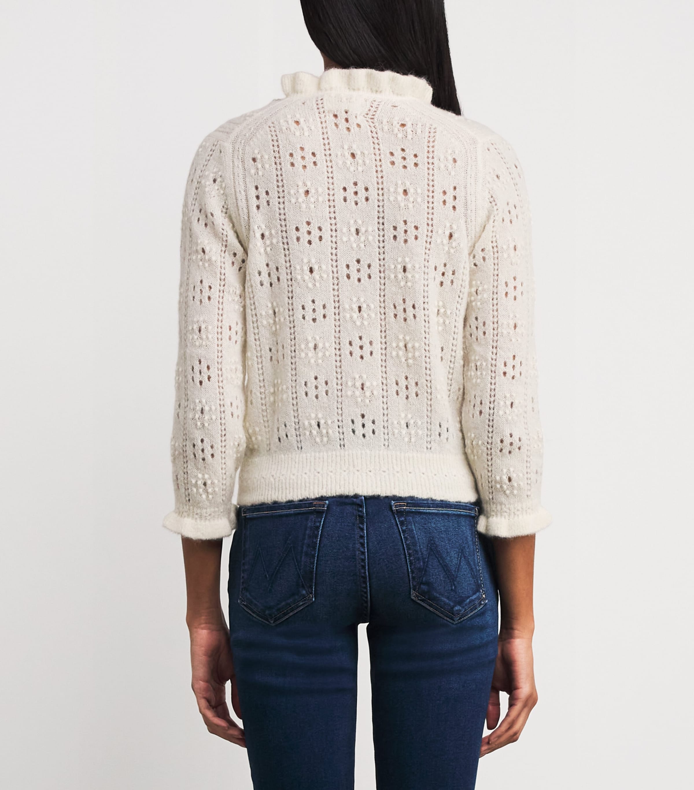 Alpaca-Blend Claudie Cardigan IVORY Image 4