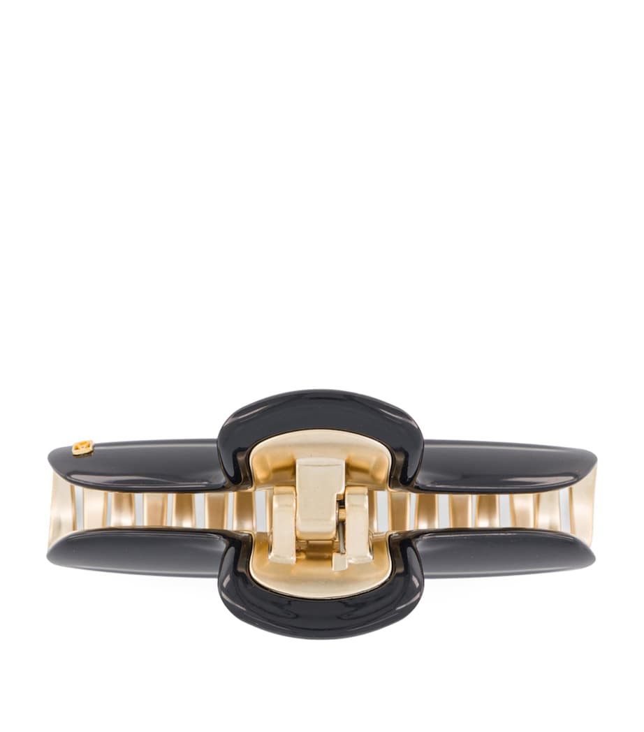 Gold-Plated Claw Hair Clip N3- NOIR B/OR Image 3