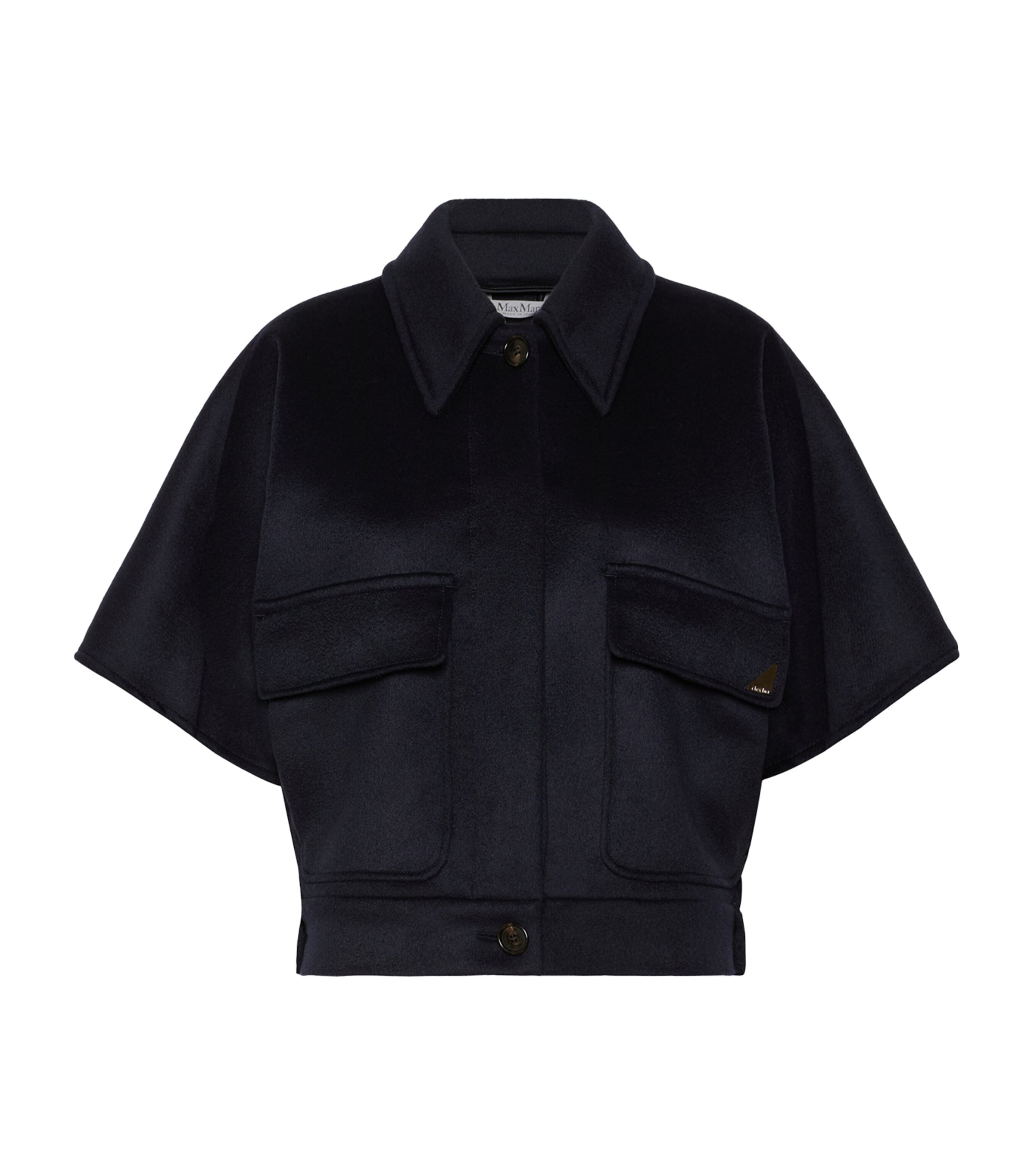 Max Mara Womens Cashmere Cape Jacket Midnightblue Image 1