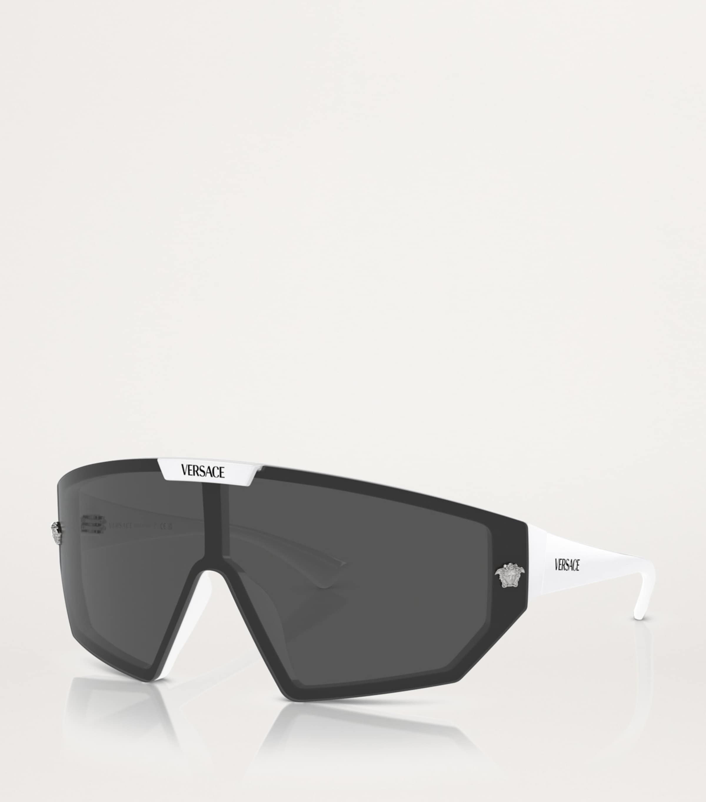 Versace Womens White Ve4461 Irregular-frame Acetate Sunglasses In White