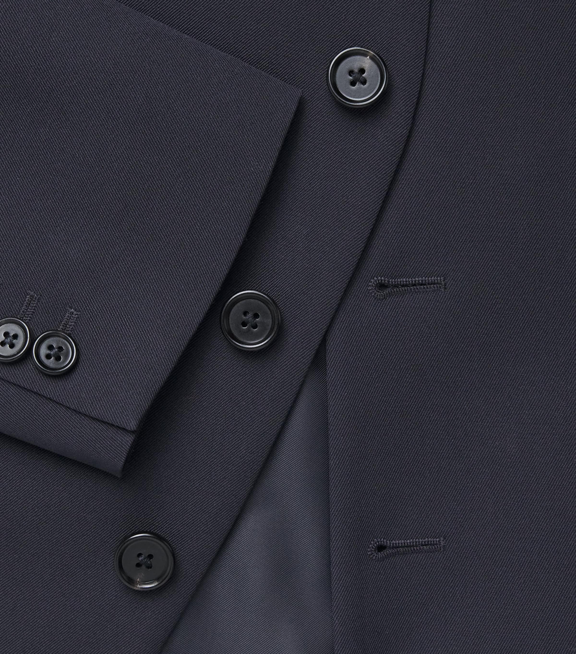 Jil Sander Navy Wool Gabardine Blazer | Harrods US