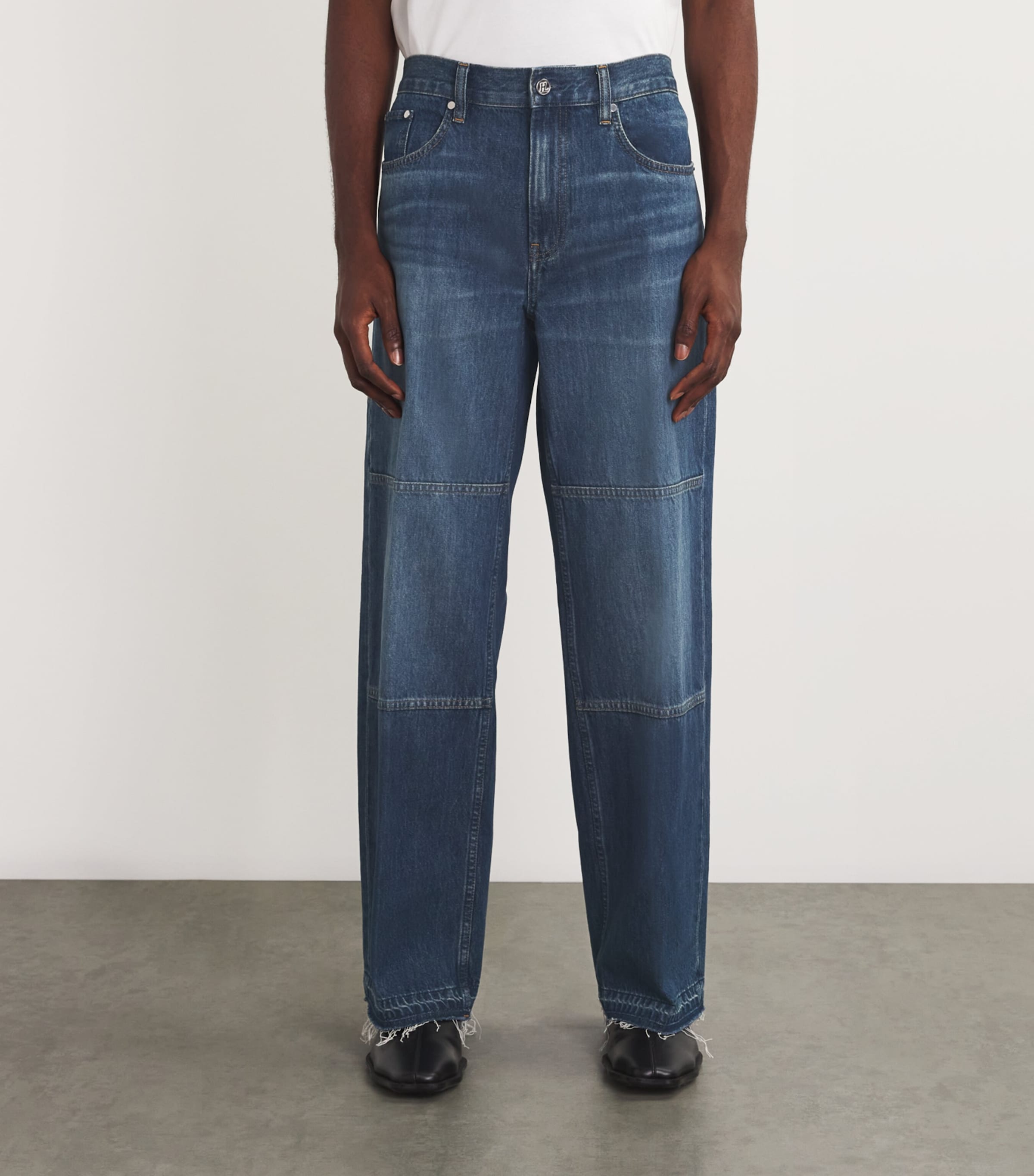 Helmut Lang Mens Carpenter Straight Jeans Dk Tinted Indigo Image 3