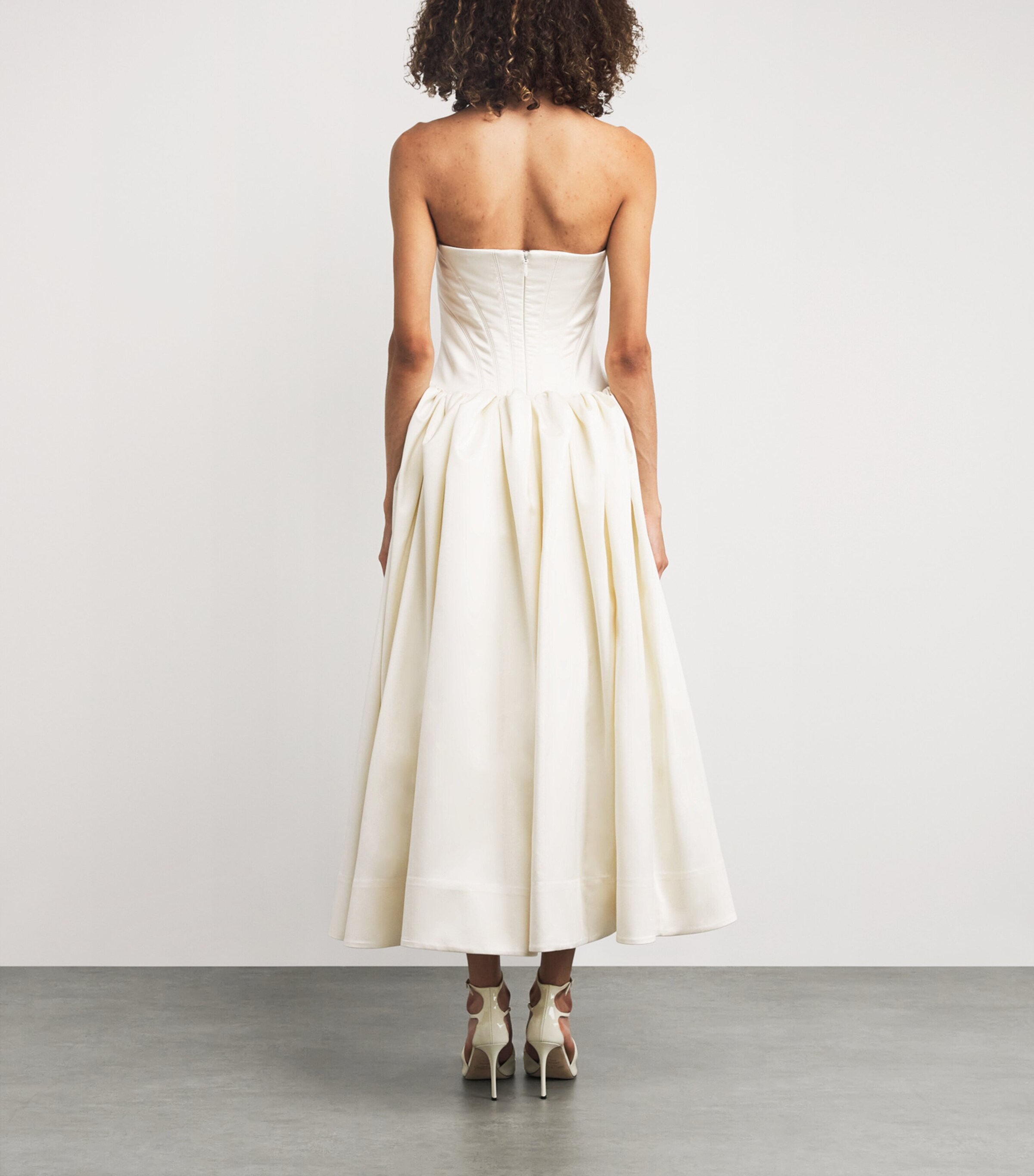Silk-Wool Kenny Gown IVORY Image 3