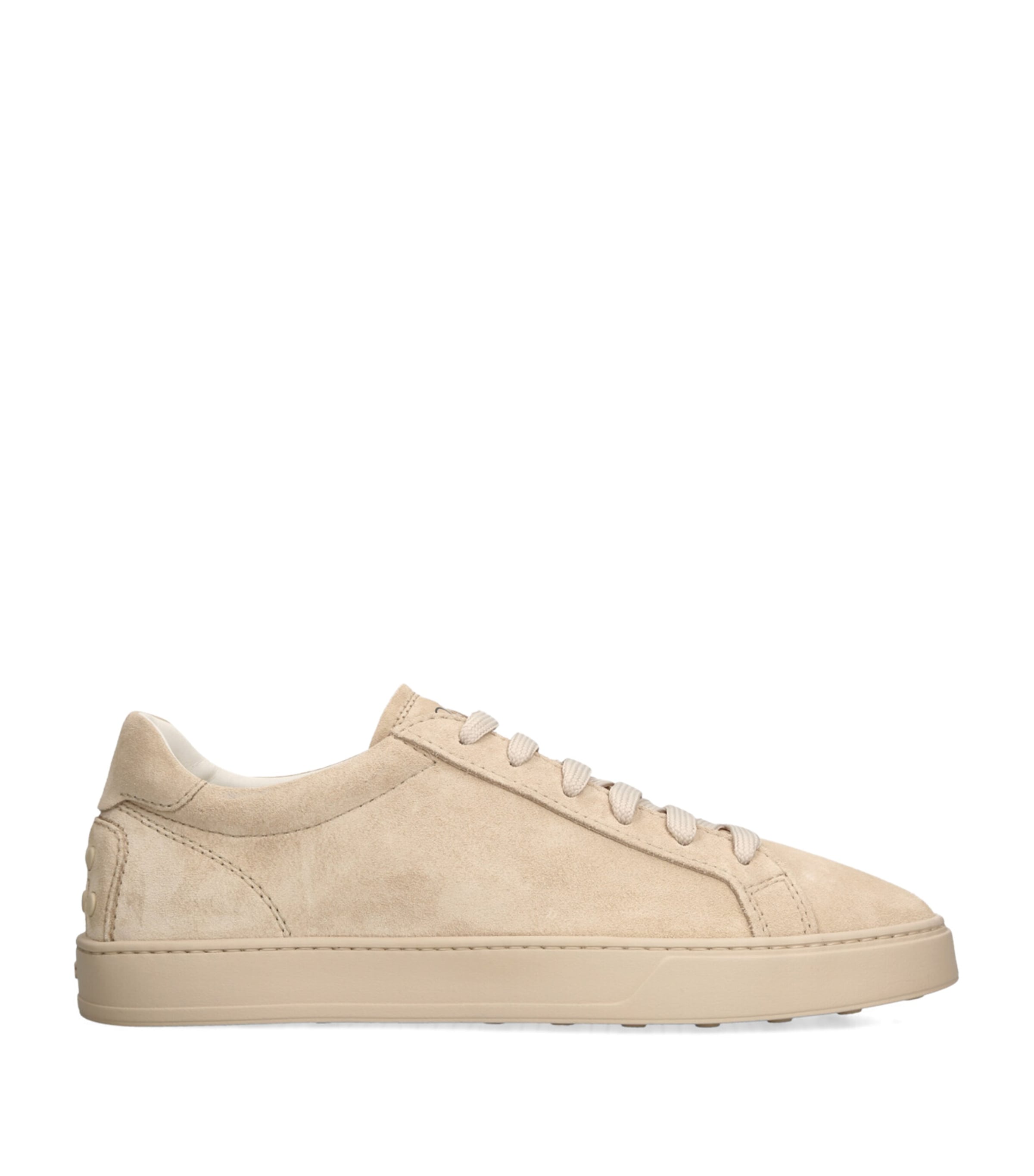 Tod's Mens Allacciata Cassetta Suede Low-top Trainers Beige Comb In Beige