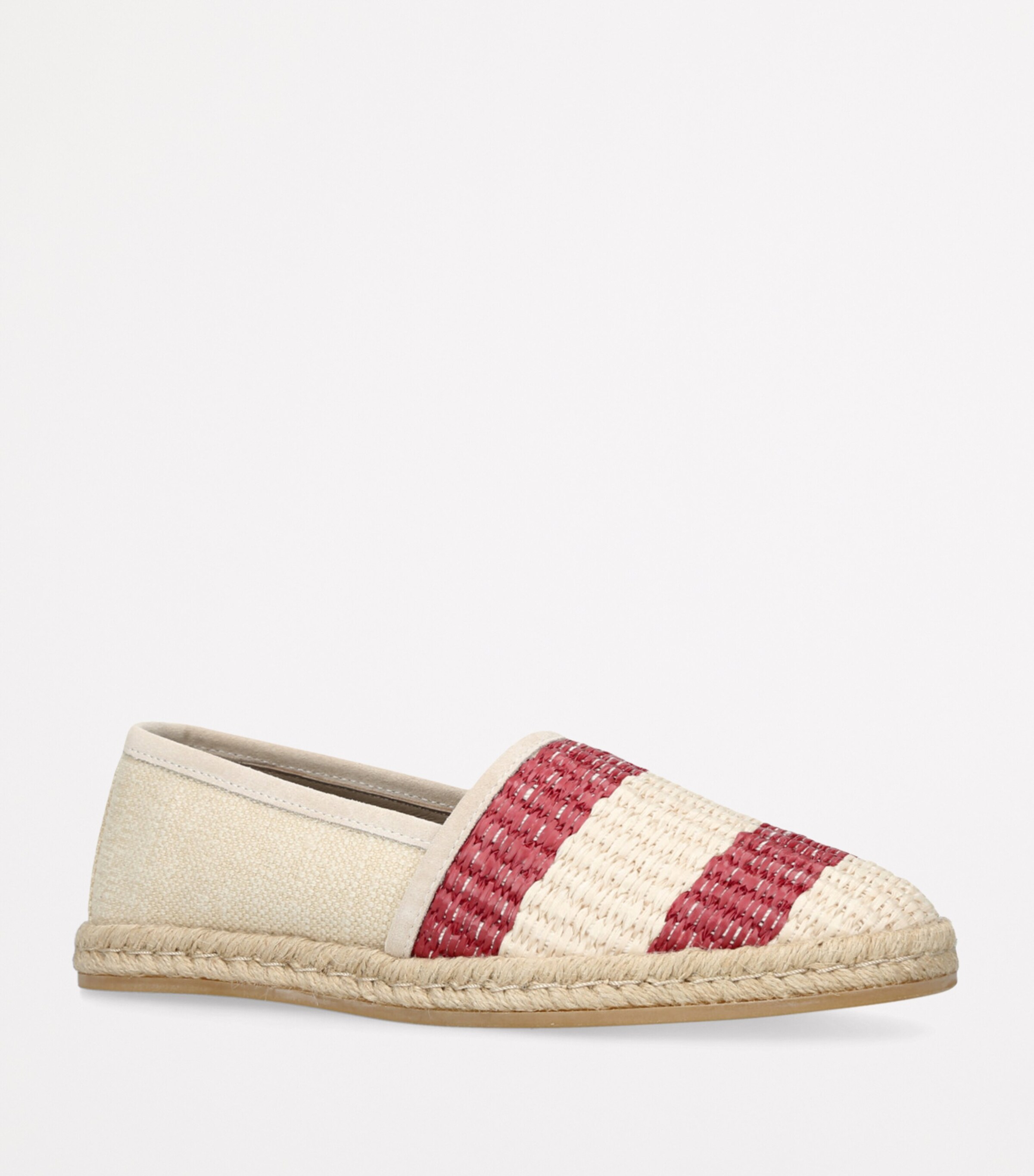 Raffia Stripe Espadrilles CREAM COMB Image 3