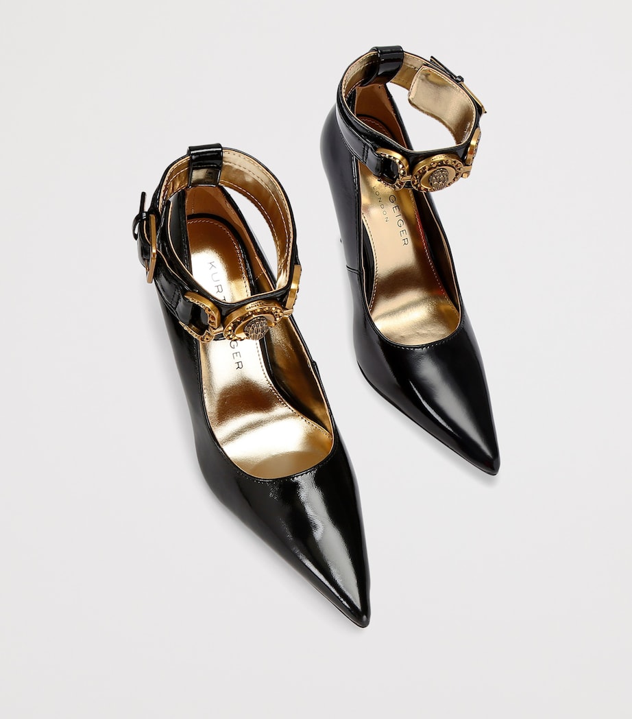 Patent Leather Mansion Pumps 105 BLACK Image 4