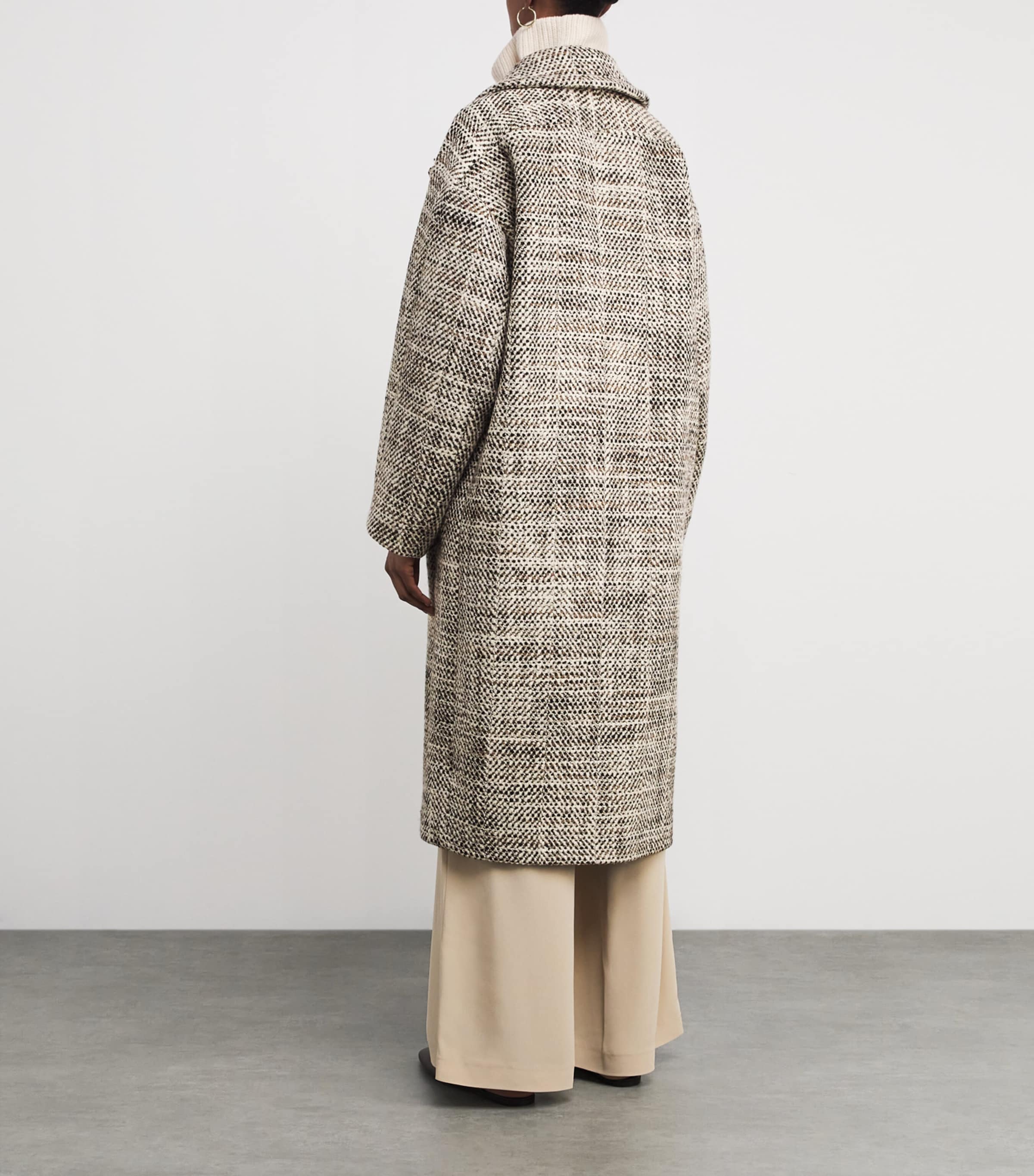 Virgin Wool-Blend Florent Coat COCOA COMBO Image 4