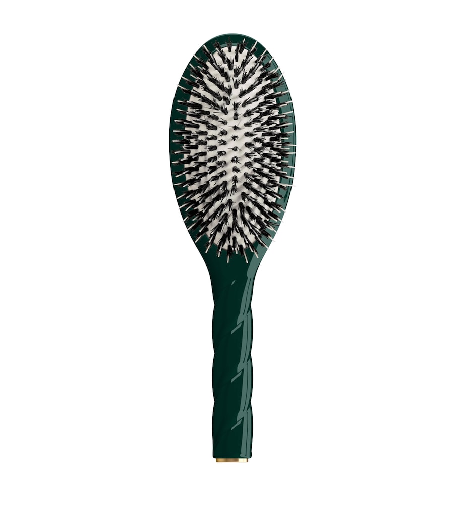 Large N.02 The Essential The Care & Detangling Hairbrush EMERALD GREEN Image 1
