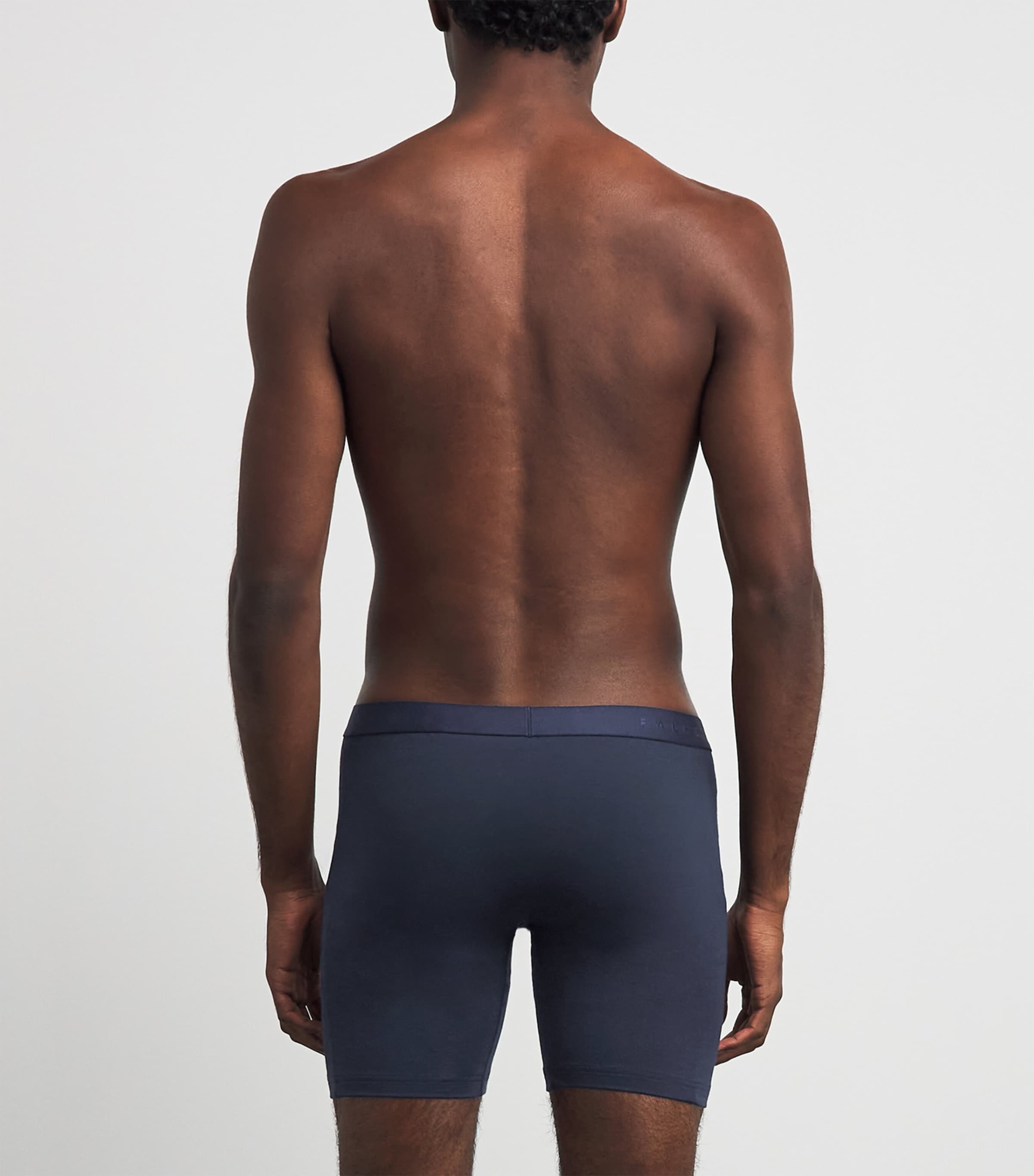 Falke Mens Egyptian Cotton Boxer Briefs (Pack of 2) Midnight Image 3