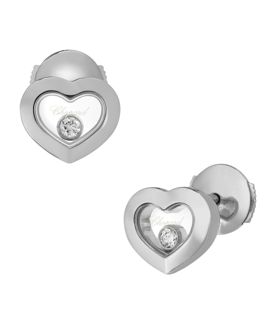 White Gold and Diamond Happy Diamonds Icons Earrings 18K WHITE GOLD Image 3